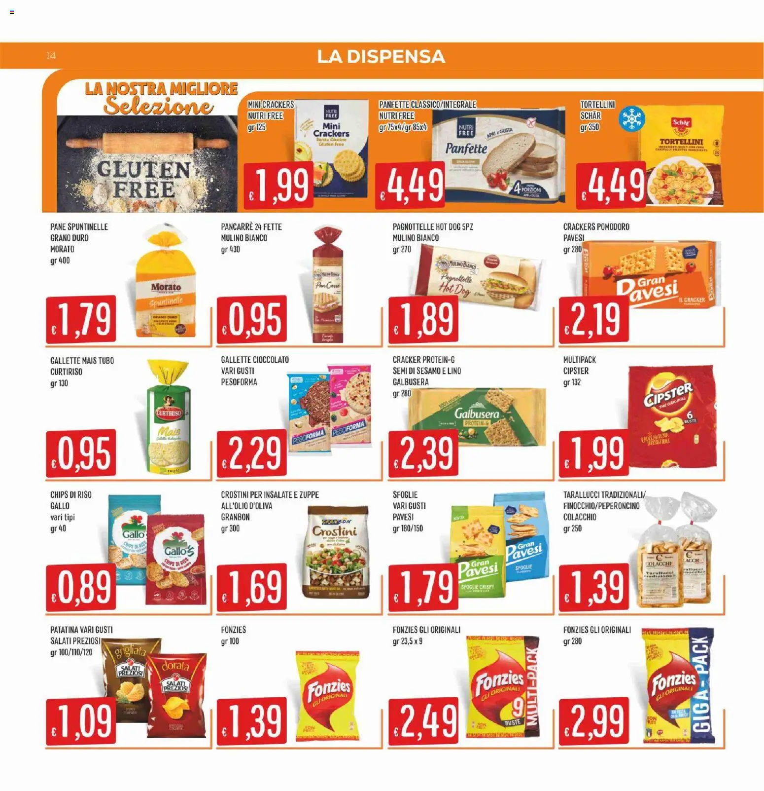 Volantino SISA del 05.03.2026 | Pagina: 14 | Prodotti: Pane, Pomodoro, Tubo, Mais