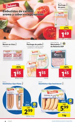 Lidl catálogo MAD │ válido desde el 28.04.2025 | Página: 6 | Productos: Cerdo, Νυχτικό, Mortadela