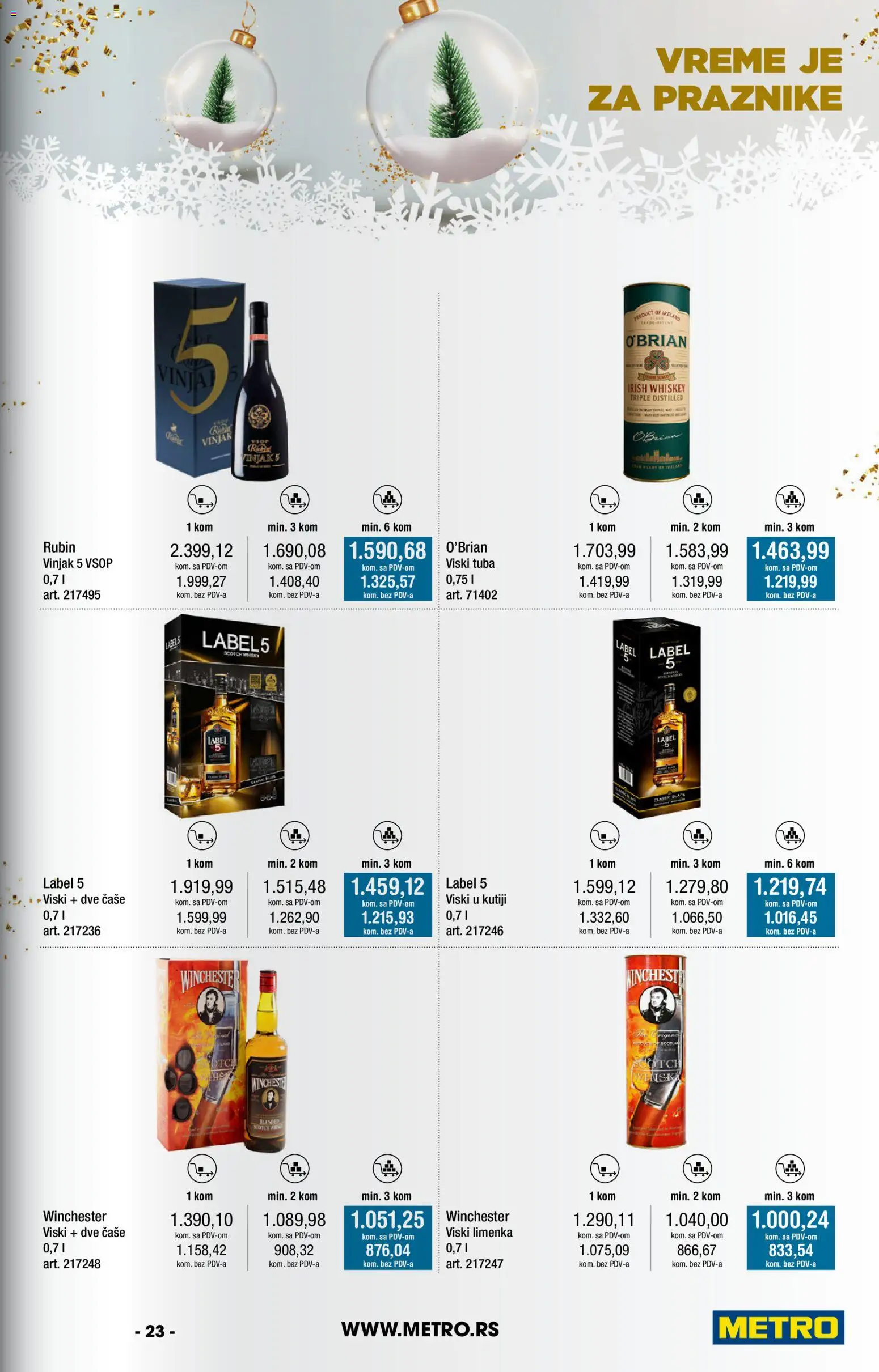 Metro katalog - važi od 14.12.2025 | Strana: 23 | Proizvode: Viski