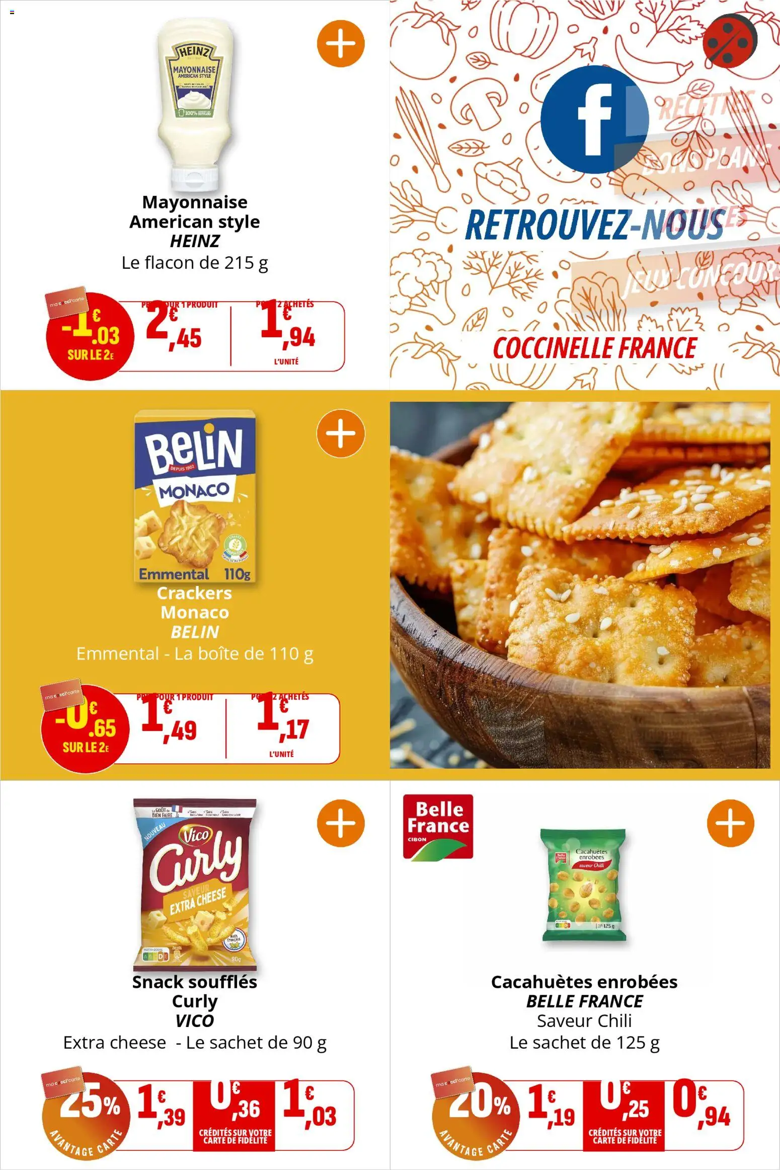 {H1} | Page: 17 | Produits: Crackers, Emmental, Mayonnaise