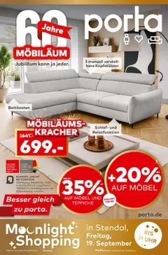 Porta! Möbiläum bei porta - Stendal ab 08.09.2025 gültig