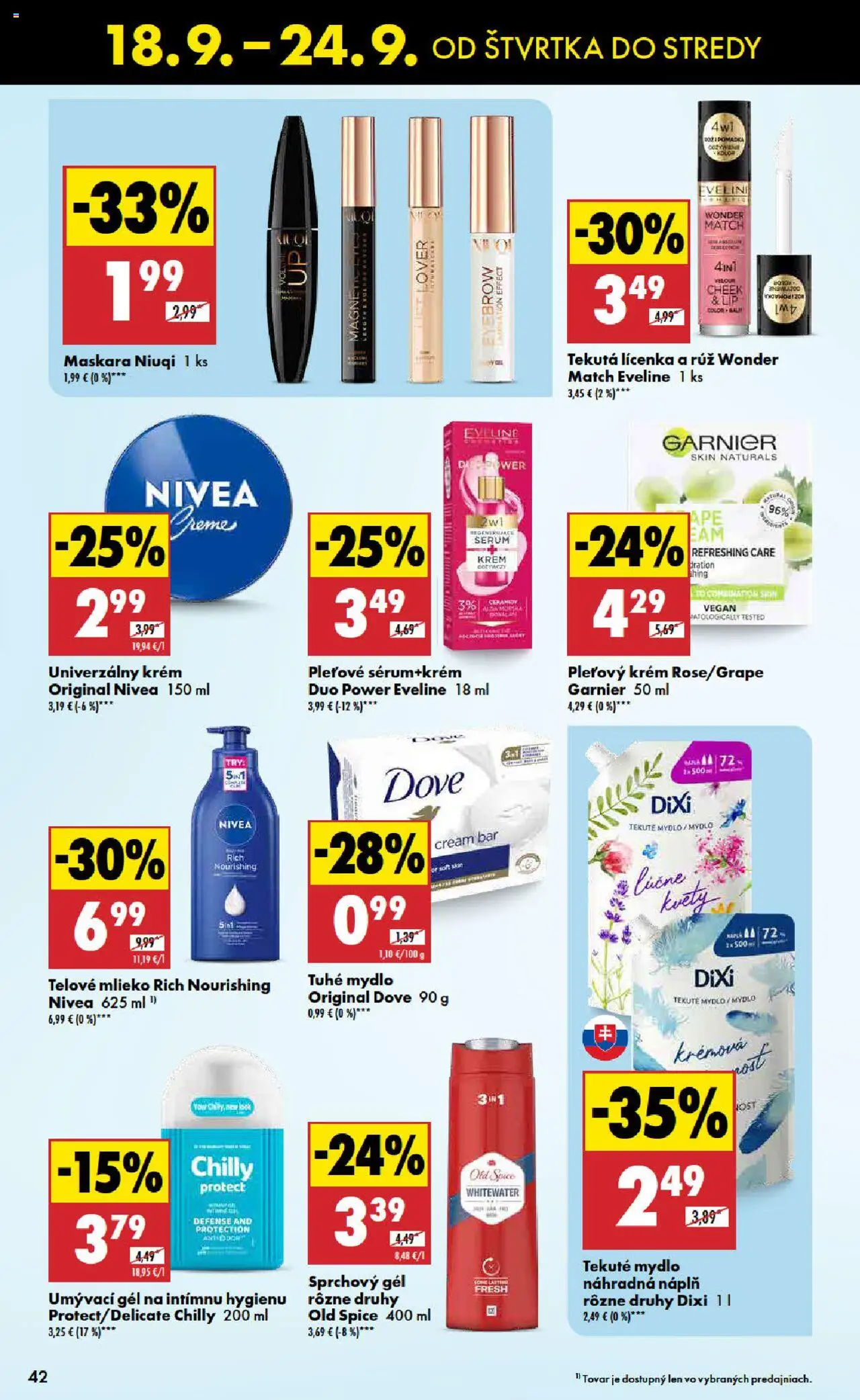 Nové Biedronka akcie – leták je platný od 18.09.2025 | Strana: 42 | Produkty: Mlieko, Lícenka, Telové mlieko, Kvety