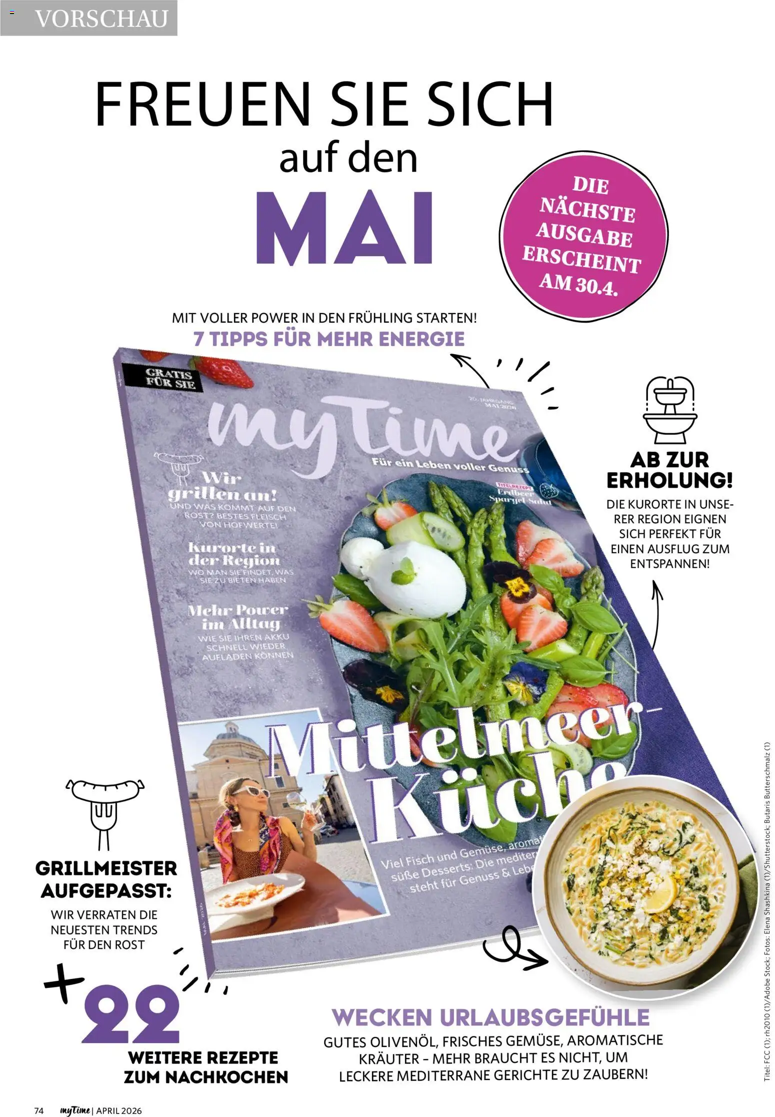 Famila Nordwest myTime April 2026 – gültig ab 01.04.2026 | Seite: 74 | Produkte: Butterschmalz, Küche, Spargel, Fisch