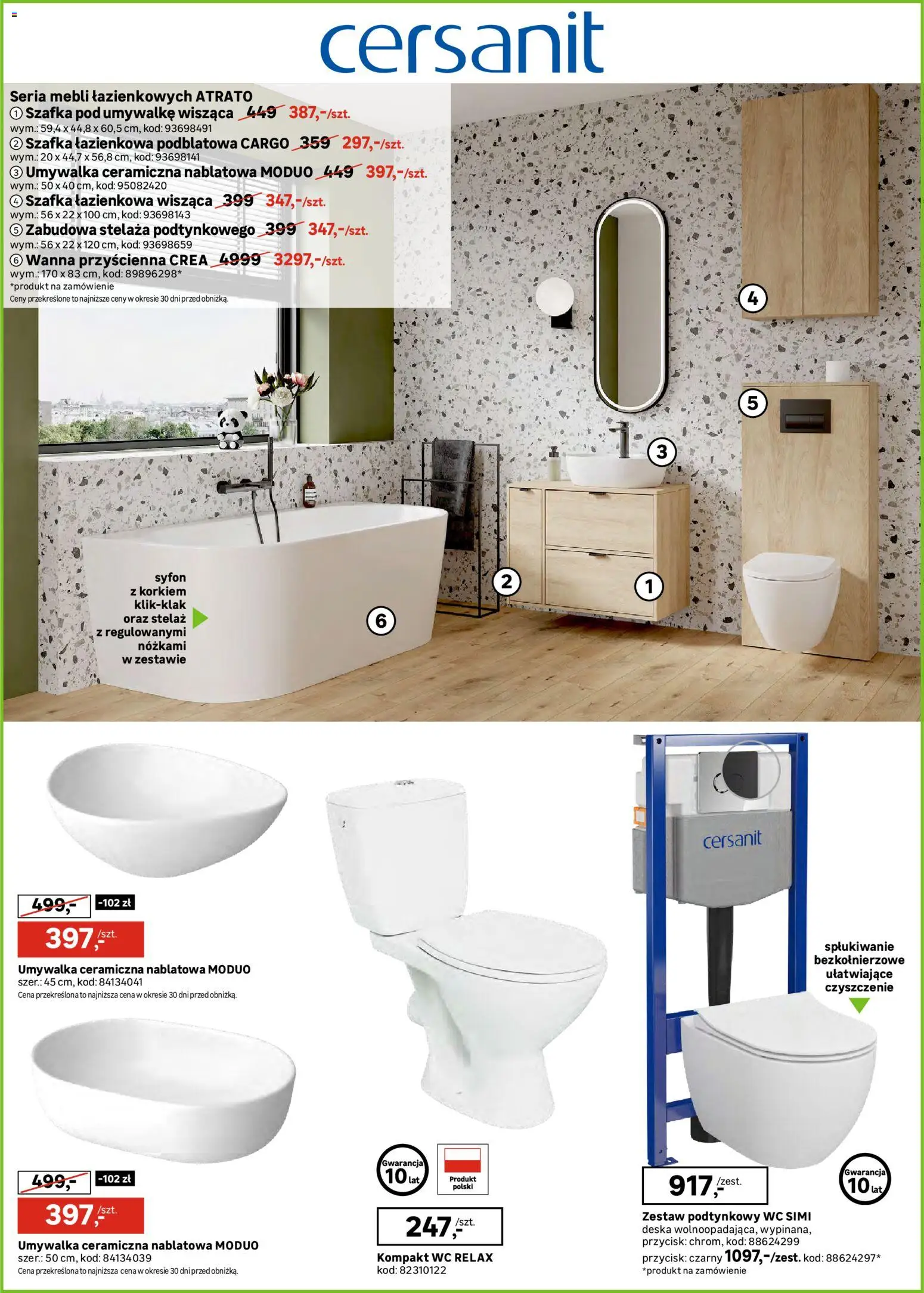 Leroy Merlin Gazetka od 15.10.2025 | Strona: 4 | Produkty: Umywalka, Szafka łazienkowa