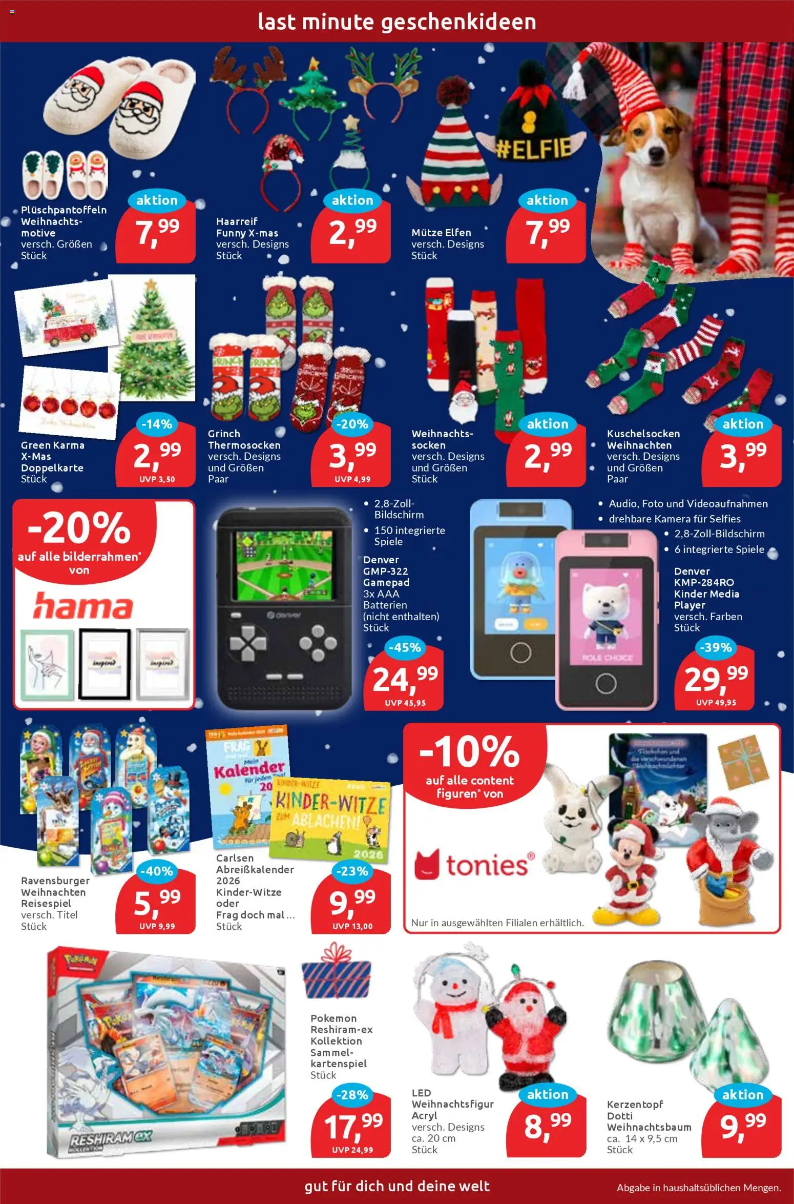 Budni Prospekt 	 – gültig ab 15.12.2025 | Seite: 7 | Produkte: Kamera, Batterien, Bildschirm, Socken