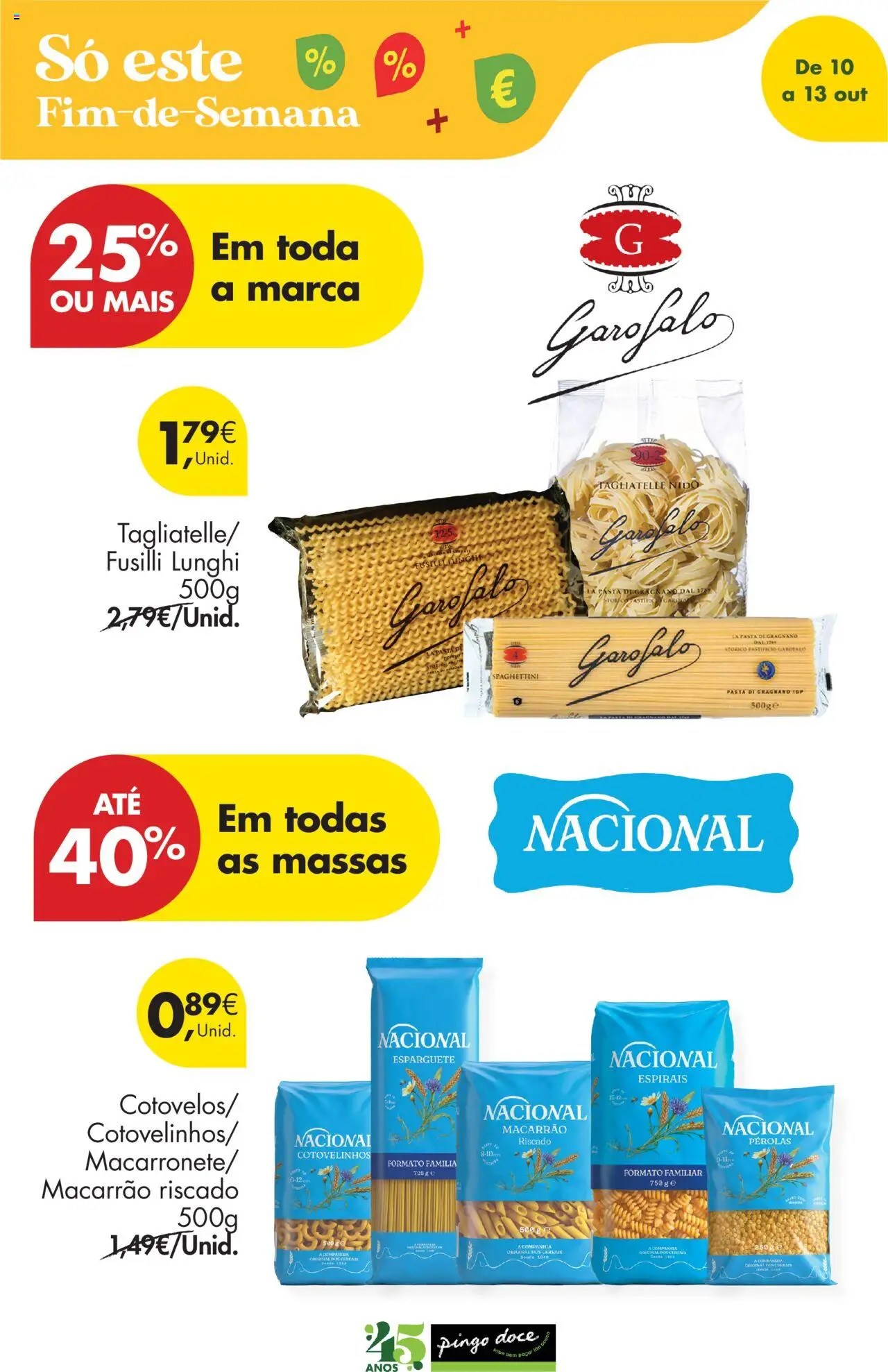 Pingo Doce Poupe Este Fim de Semana │ válido de 10.10.2025 | Página: 12 | Produtos: Esparguete, Macarrão, Cereais