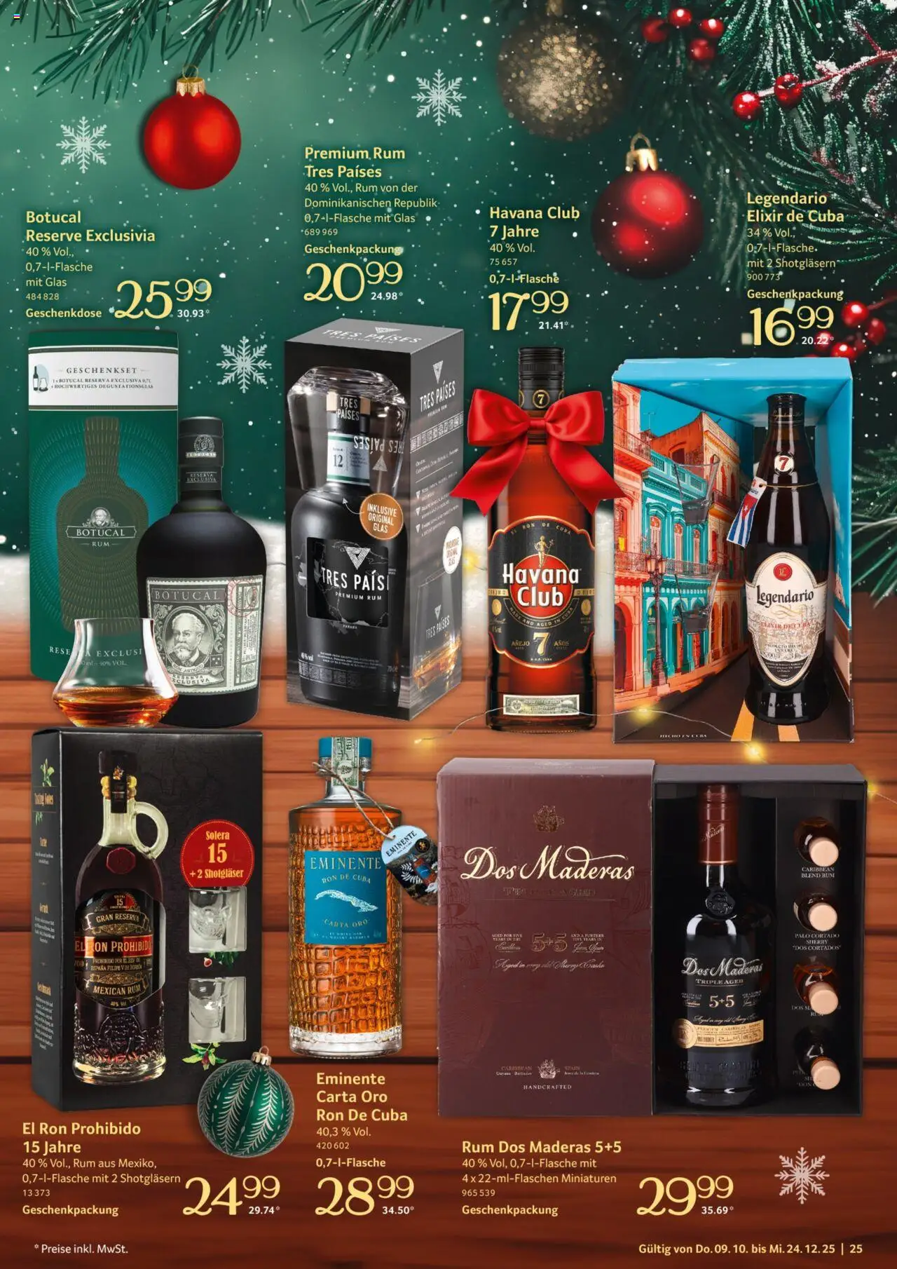 Selgros Präsente – gültig ab 09.10.2025 | Seite: 25 | Produkte: Havana club, Rum