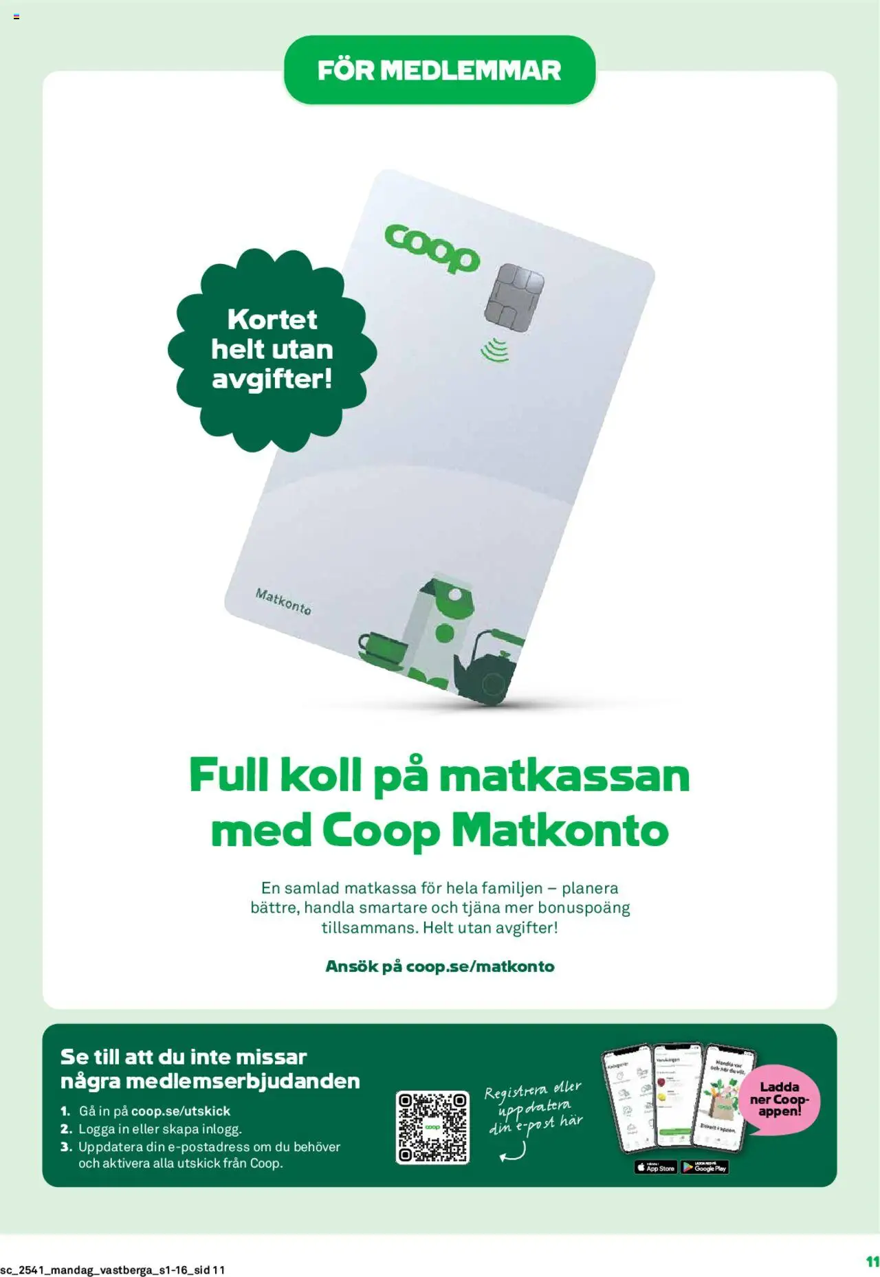 Coop Forum reklamblad aktuell från 06.10.2025 | Sida: 11