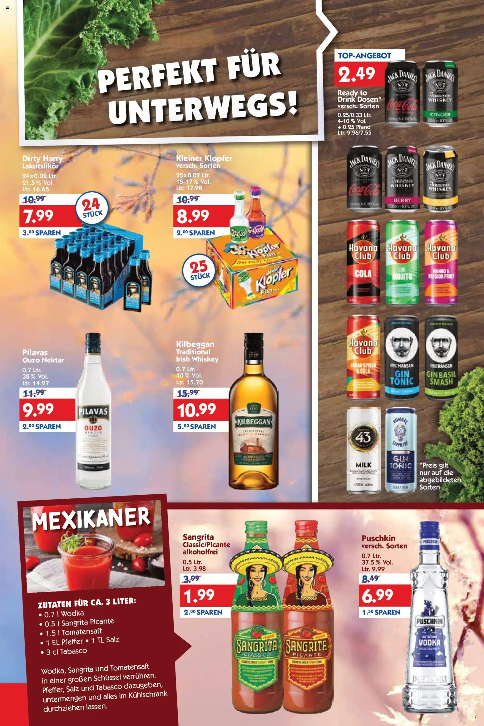 HOL’AB! Prospekt 	 – gültig ab 12.01.2026 | Seite: 7 | Produkte: Ouzo, Kühlschrank, Jack Daniel's, Wodka