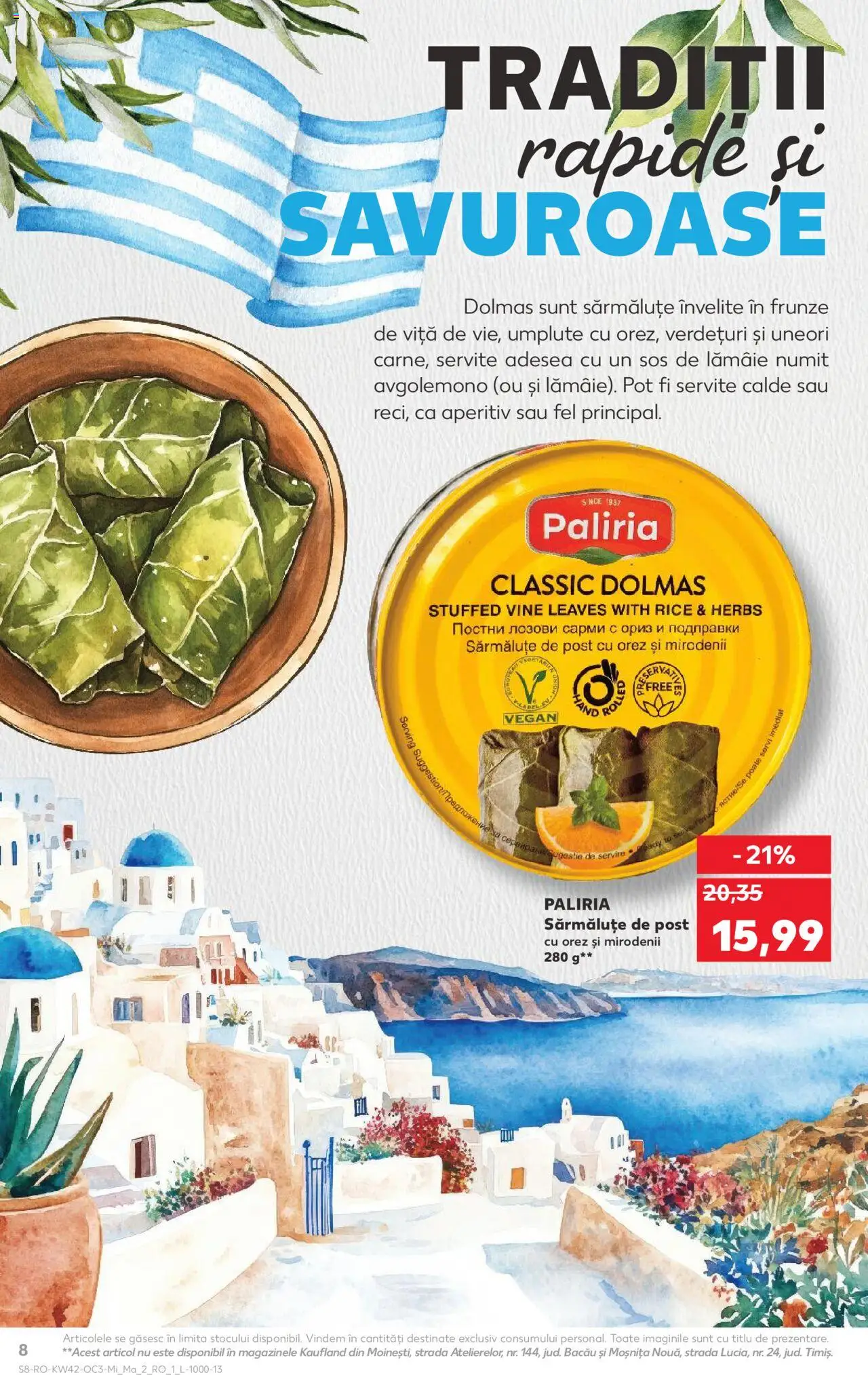 Kaufland RO akciós ujság - amely érvényes a következő dátumtól: 15.10.2025 | Oldal: 8 | Termékek: Vegán