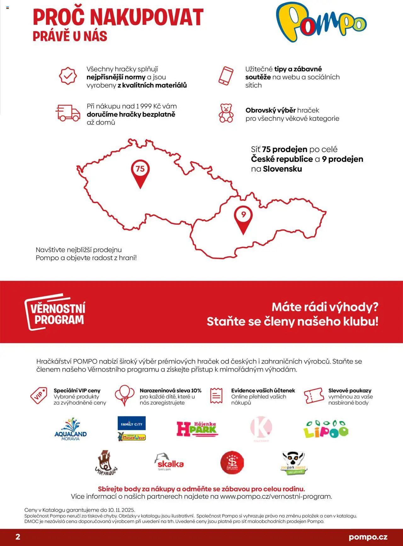 POMPO katalog Vánoce 2025 od 16.10.2025 | Strana: 2 | Produkty: Síť, Hračky, Skalka, Body