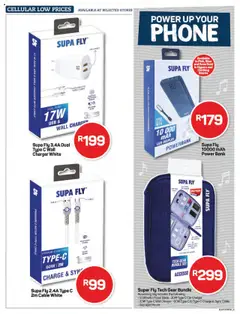 Pick n Pay - Cellular Specials │ valid from 11.08.2025 | Page: 9 | Products: Phone, Powerbank, Cable, Bag
