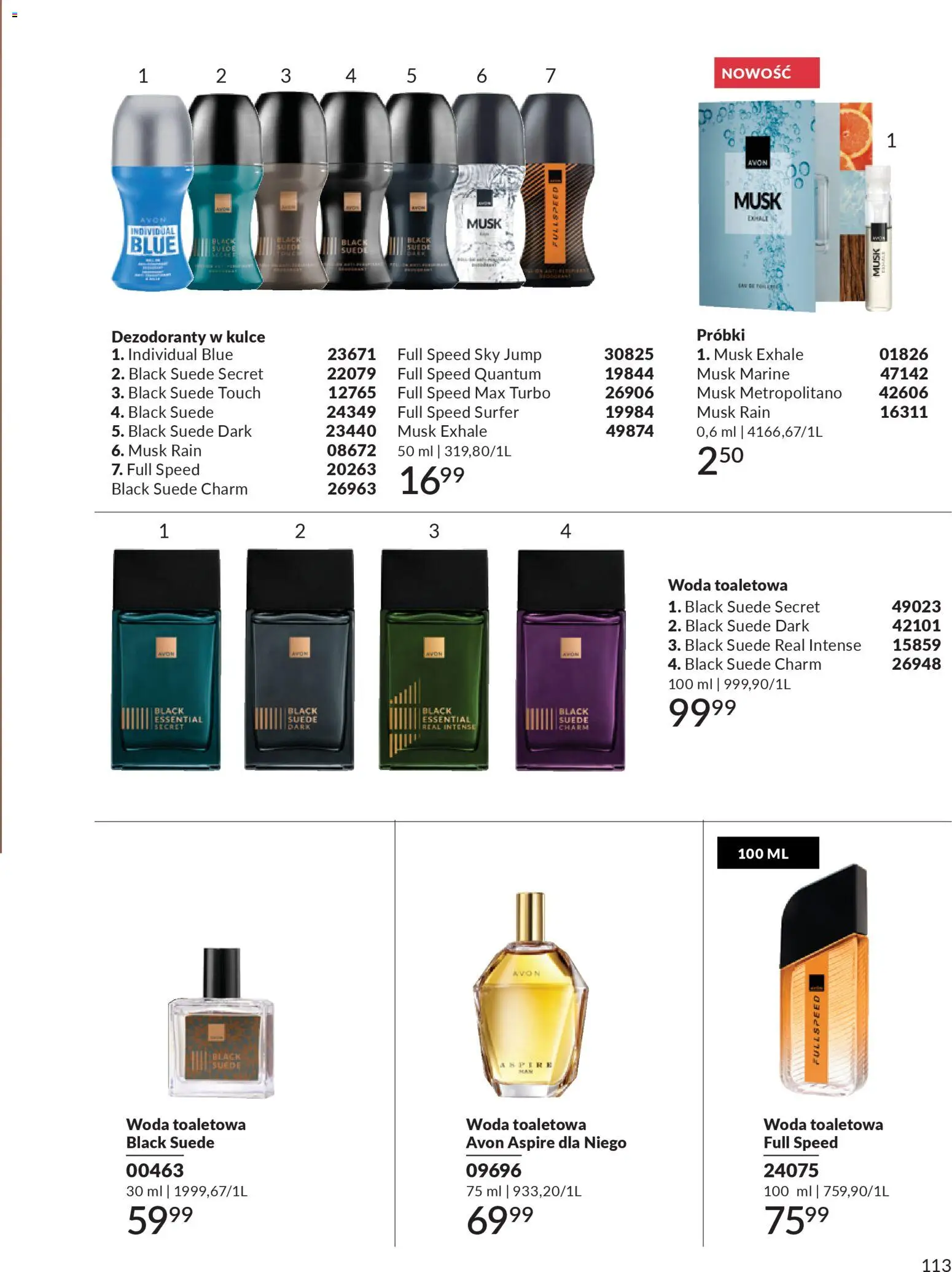 Avon Katalog 1 2026 od 01.01.2026 | Strona: 112 | Produkty: Woda toaletowa, Woda