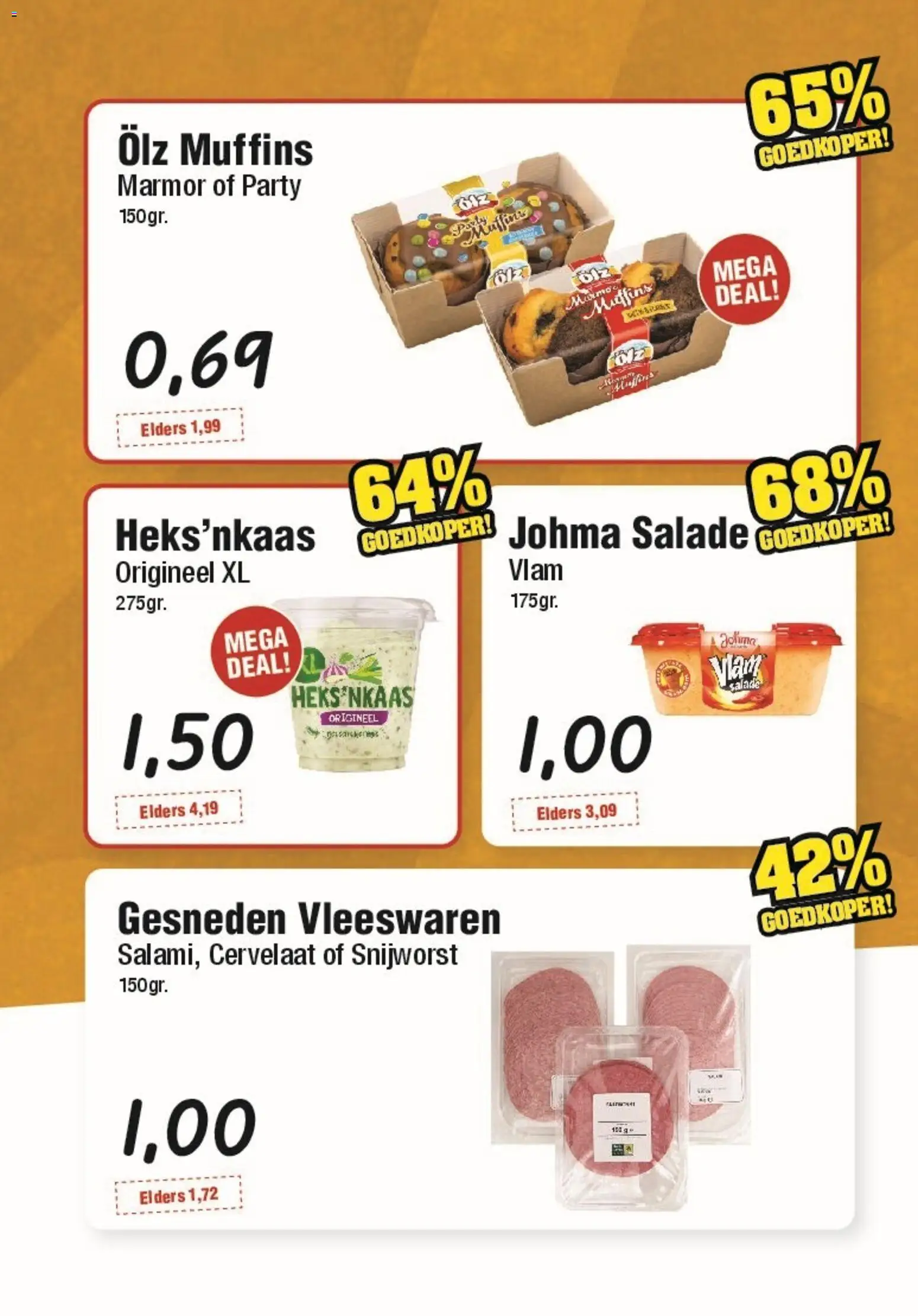 {H1} | Pagina: 4 | Producten: Muffins, Salade