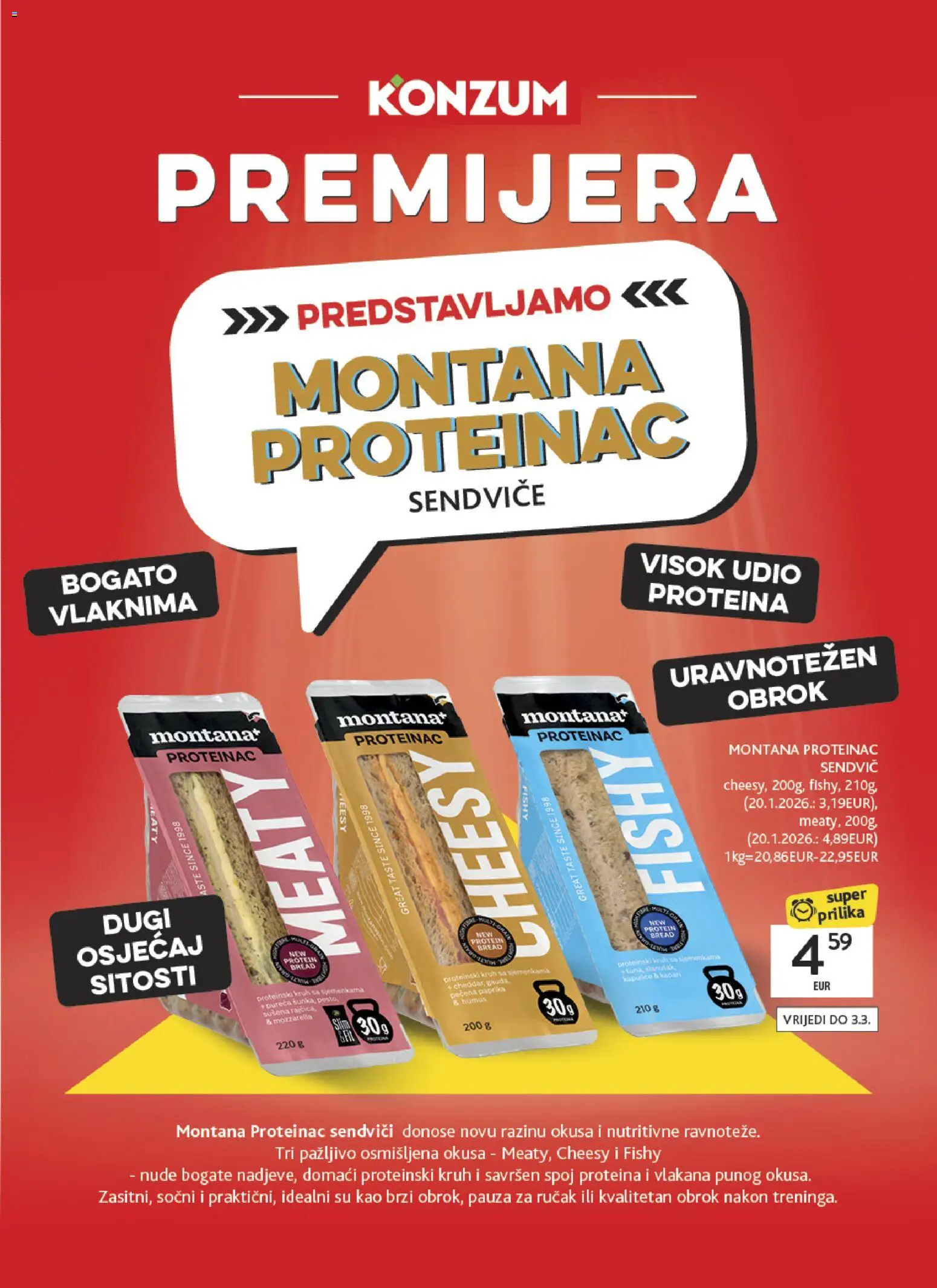 Konzum katalog | vrijedi od 04.02.2026 | Stranica: 46 | Proizvodi: Kruh, Paprika