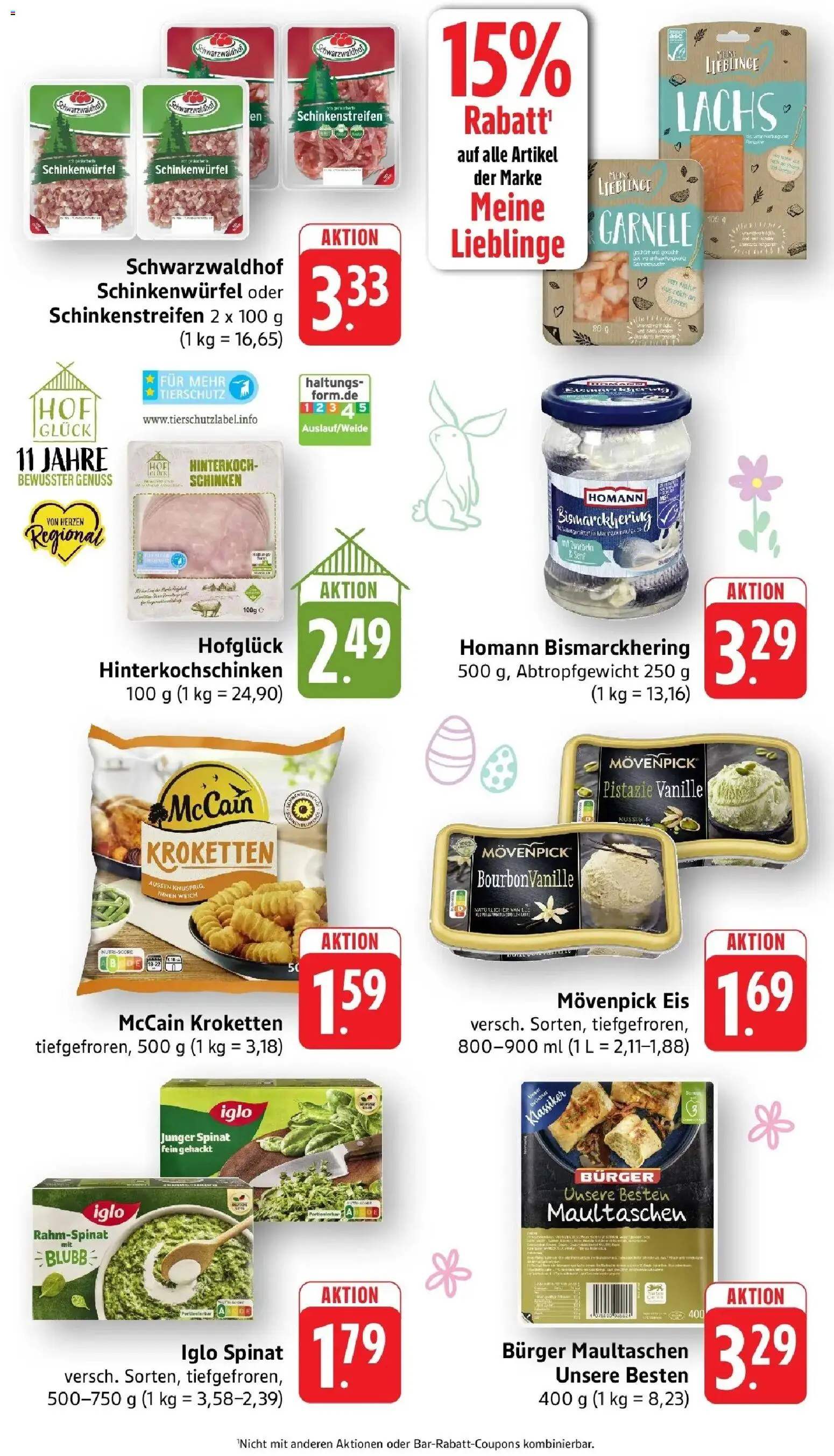 Angebote – gültig ab 30.03.2026 | Seite: 5 | Produkte: Iglo, Movenpick eis, Lachs, Maultaschen