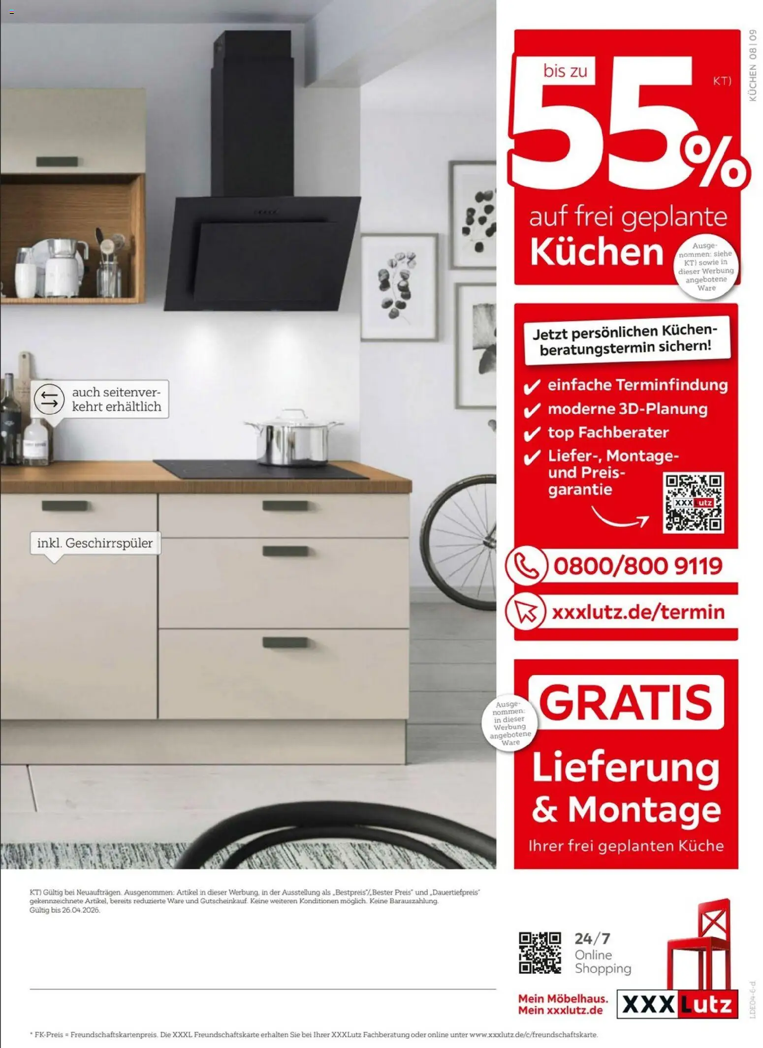 XXXLutz Nr. 1 beim Preis – gültig ab 11.04.2026 | Seite: 9 | Produkte: Top, Geschirrspüler, Küche, Kuchen