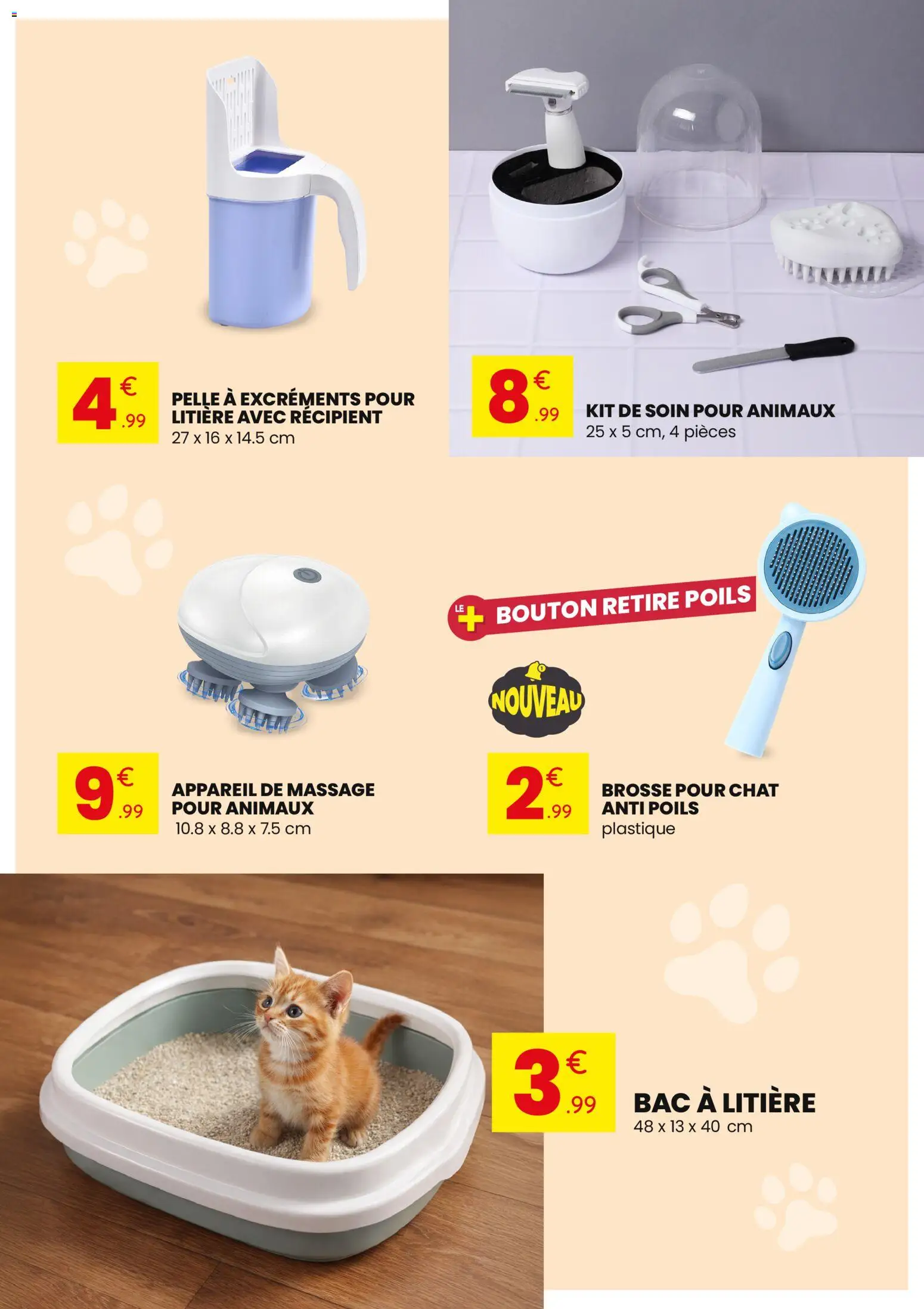 {H1} | Page: 11 | Produits: Appareil de massage, Litière, Brosse