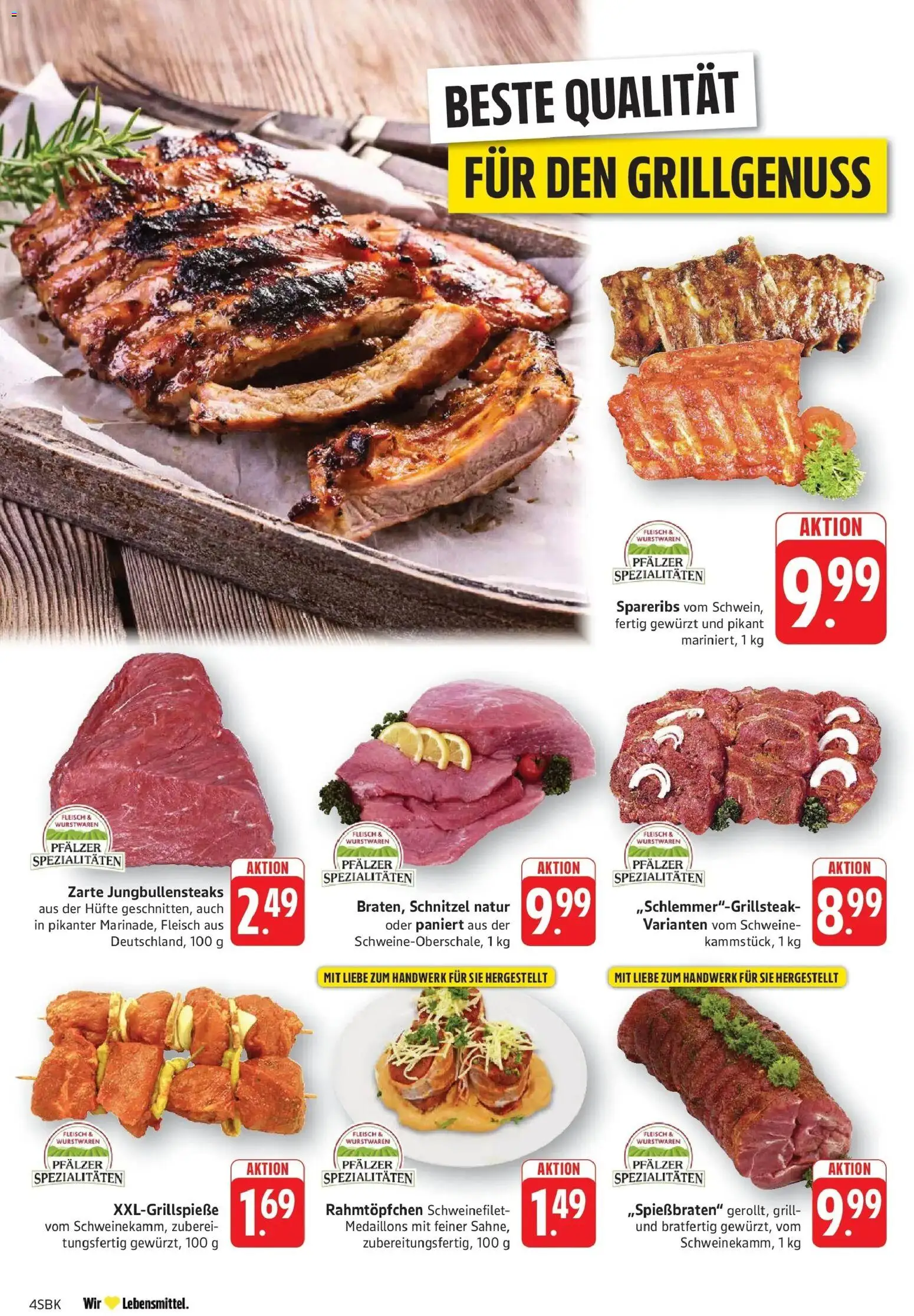 E center Prospekt Walldorf	 – gültig ab 05.04.2026 | Seite: 4 | Produkte: Grill, Schnitzel, Schweinefilet, Fleisch