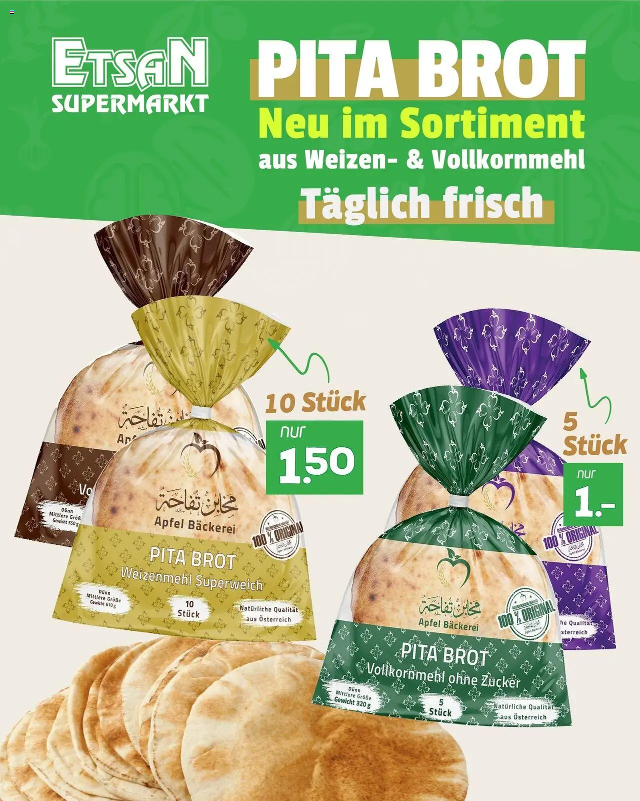 ETSAN Flugblatt gültig ab 01.08.2025 | Seite: 6 | Produkte: Gewicht, Bäckerei, Brot, Äpfel
