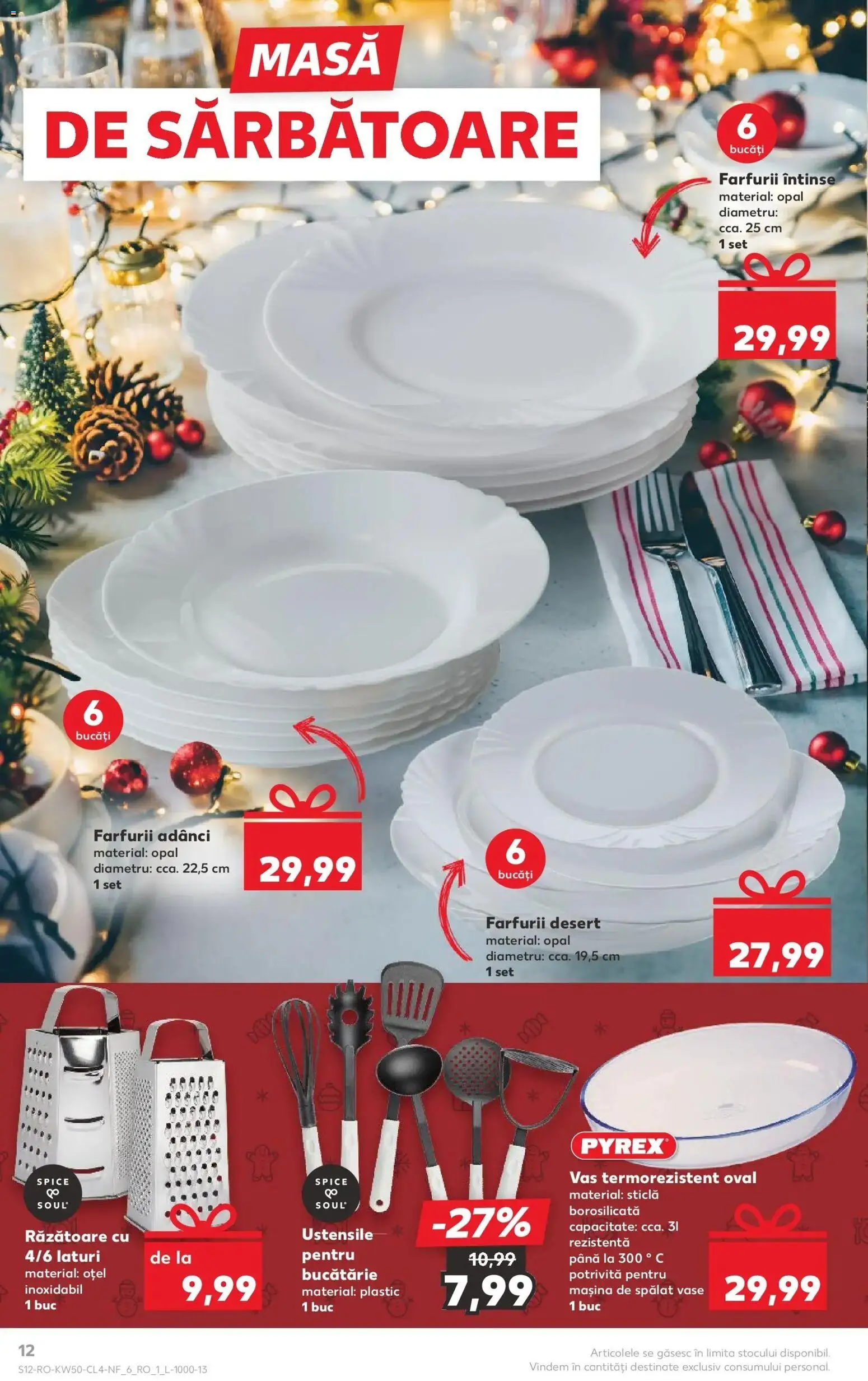 Noul catalog Kaufland – valabil de la 10.12.2025 | Pagină: 12 | Produse: Mașină De Spălat, Mașină De Spălat Vase, Masă, Bucătărie