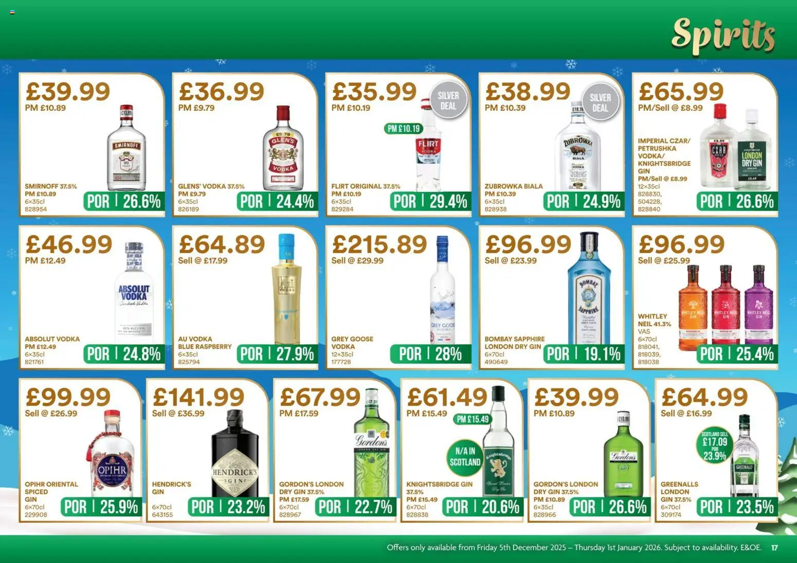 {H1} | Page: 17 | Products: Gin, Vodka, Lunettes pour le ski, Raspberry