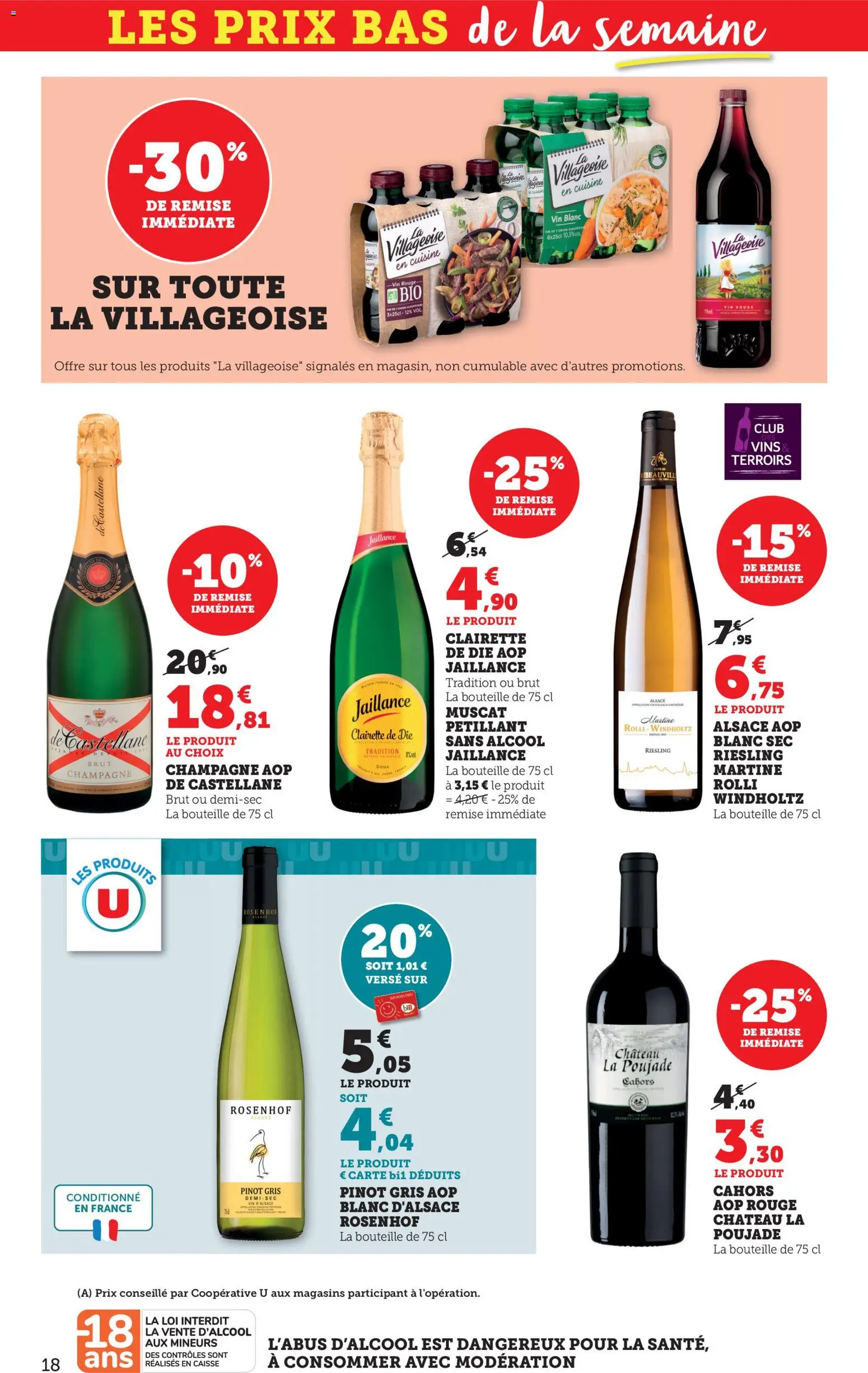 {H1} | Page: 18 | Produits: Alcool, Champagne, Clairette de die, Vin