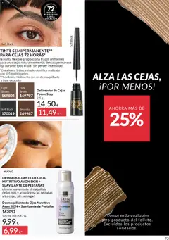 Vista previa Desmaquillante de Ojos Nutritivo Avon SKIN + Suavizante de Pestañas, Desmaquillante de ojos nutritivo que elimina suavemente el maquillaje de los ojos y acondiciona las pestañas y las cejas, ¡sin restregar! válido desde el 01.12.2025 | Página: 73
