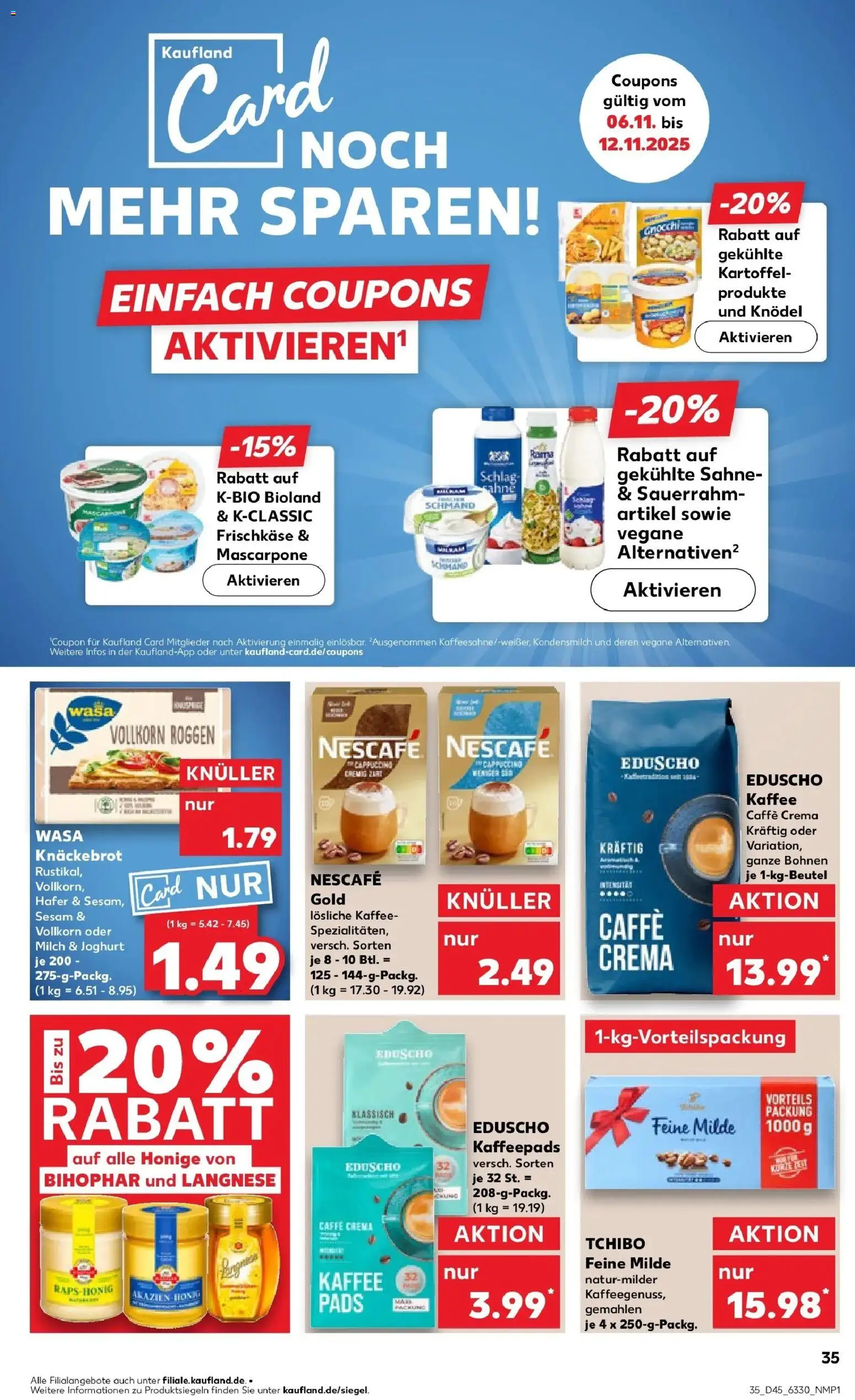 Kaufland prospekt Northeim	 – gültig ab 10.11.2025 | Seite: 35 | Produkte: Joghurt, Milram, Wasa knackebrot, Frischkase