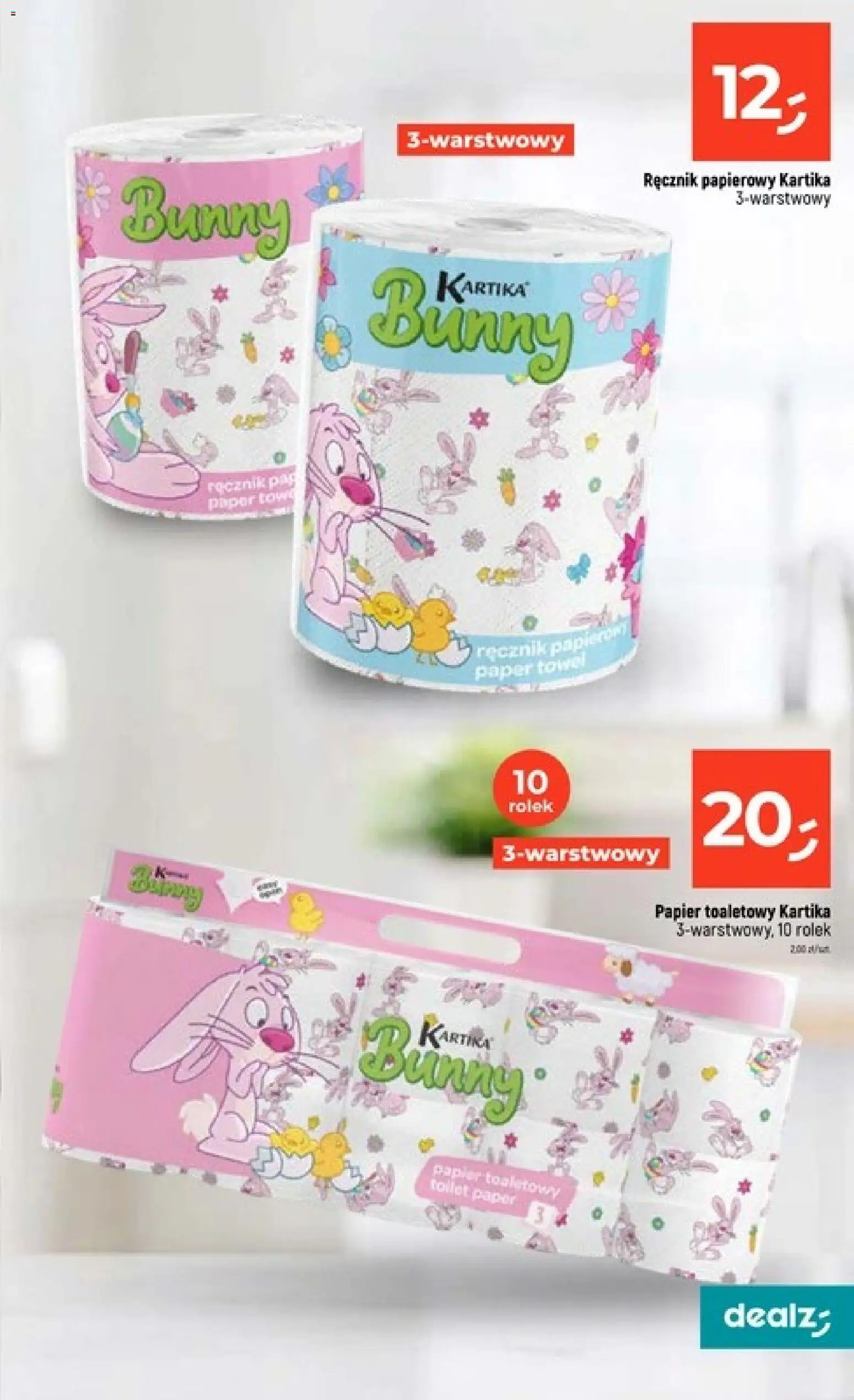 Dealz Gazetka od 26.02.2026 | Strona: 23 | Produkty: Papier toaletowy, Ręcznik papierowy