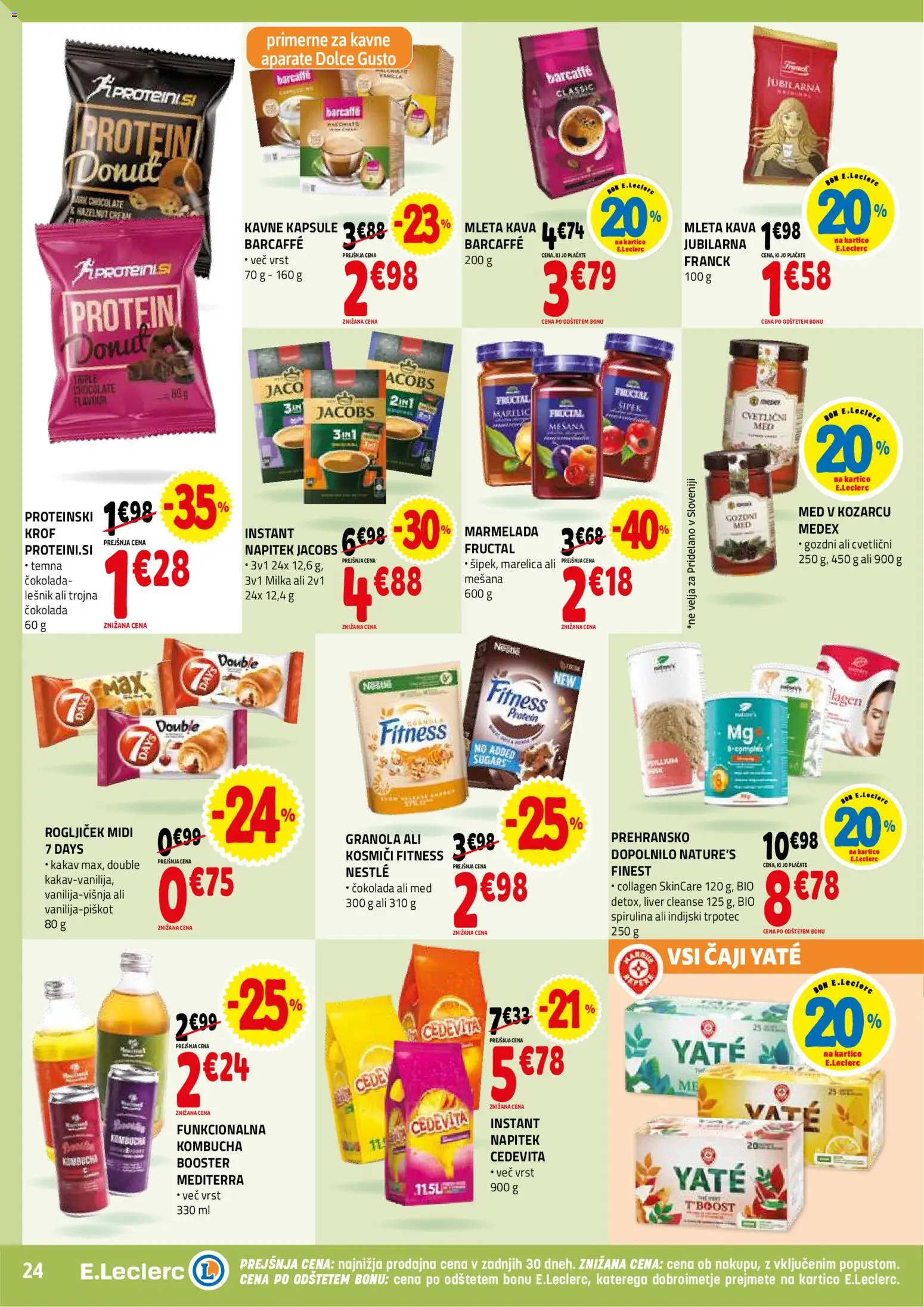 Novi E.leclerc katalog ponudbe – veljaven od 18.02.2026 | Stran: 24 | Izdelki: Kakav, Kavne kapsule, Kava, Kosmici