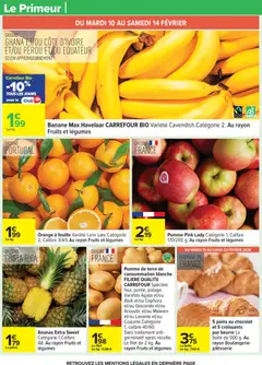 Carrefour - Prévisualisation de Carrefour catalogue semaine 7 valide à partir de 10.02.2026 | Page: 37 | Produits: Orange, Pomme, Banane, Beurre