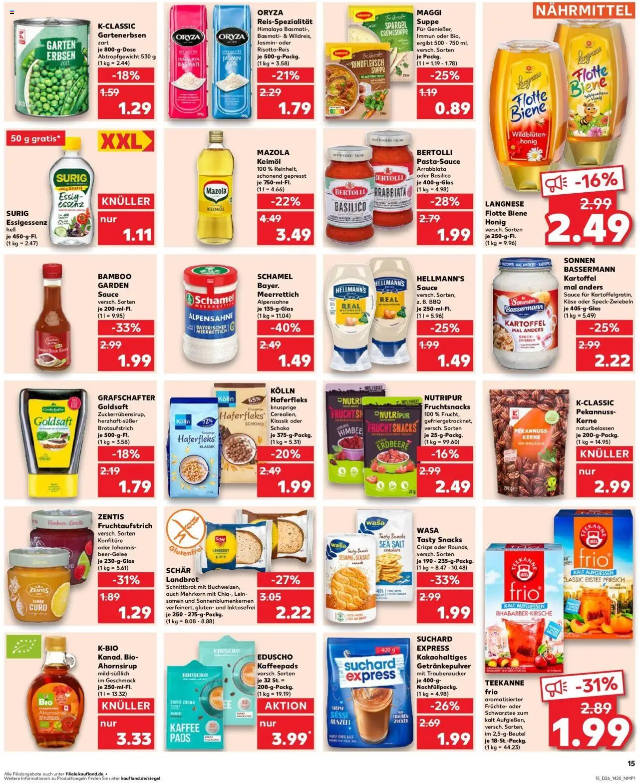 Kaufland prospekt Westerburg	 - gültig ab dem 29.06.2025 | Seite: 26 | Produkte: Langnese, Kaffeepads, Maggi suppe, Erbsen