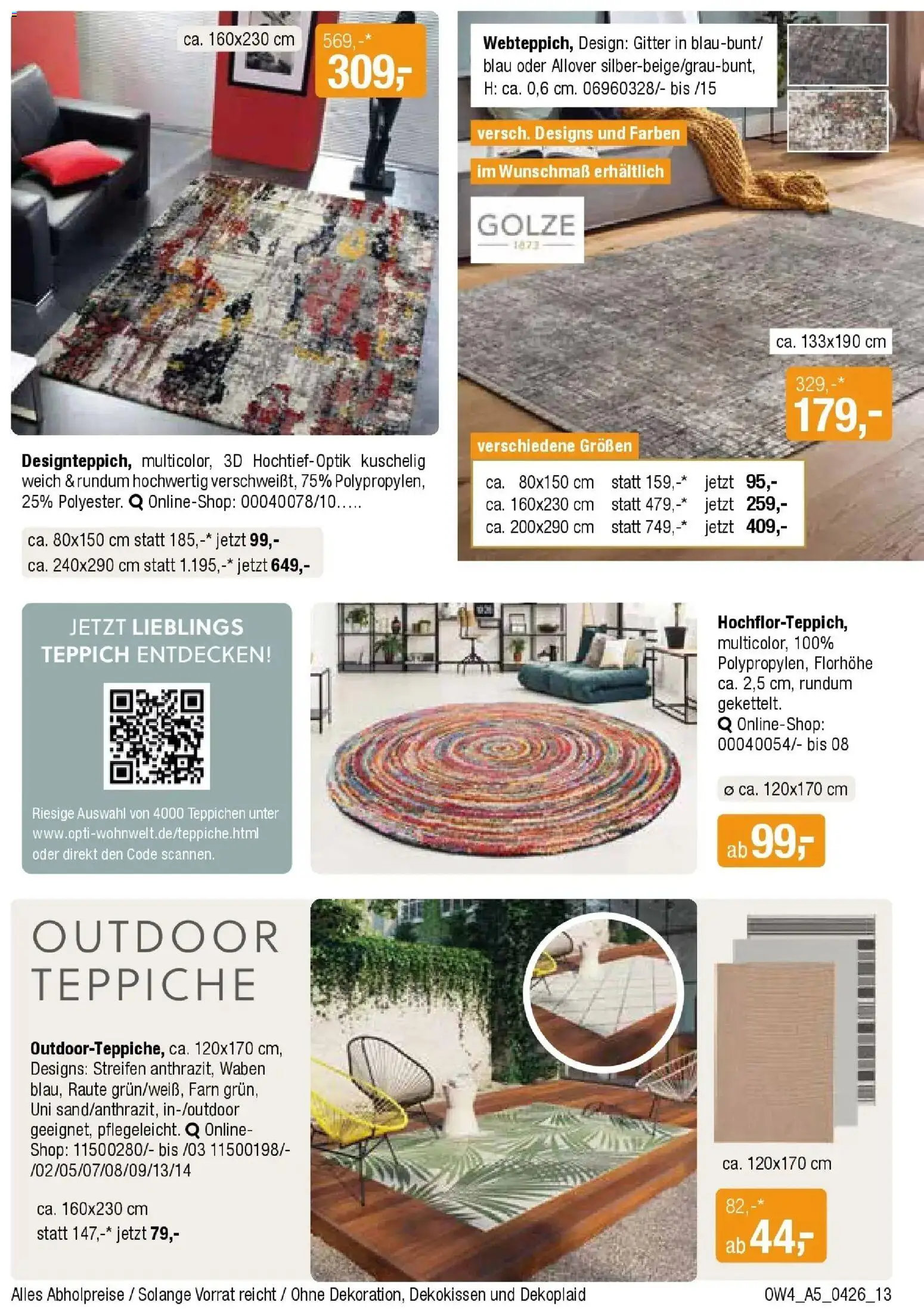 Angebote - Für Zuhause-Liebhaber – gültig ab 01.04.2026 | Seite: 13 | Produkte: Teppich