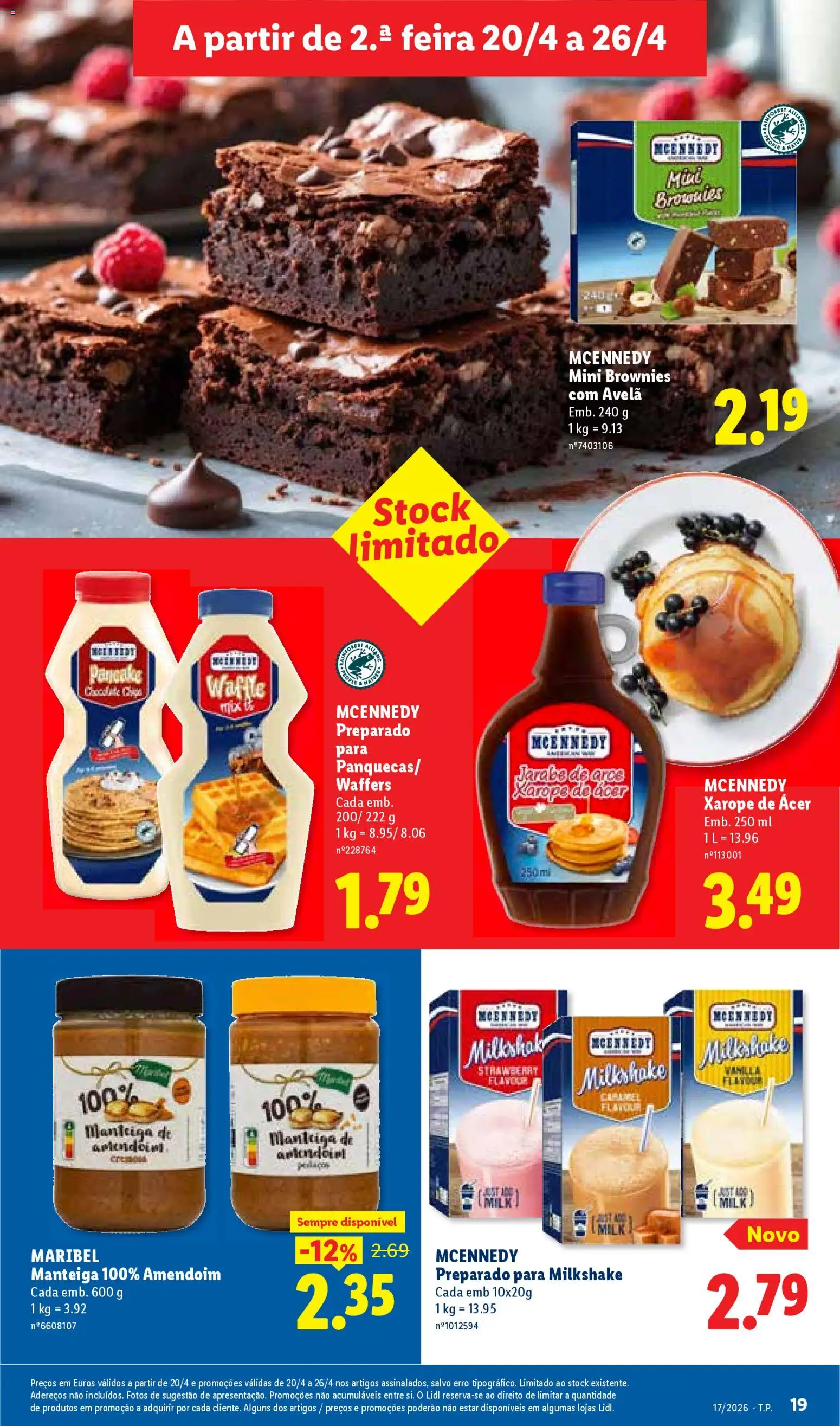 Lidl folheto │ válido de 20.04.2026 | Página: 19 | Produtos: Manteiga, Xarope