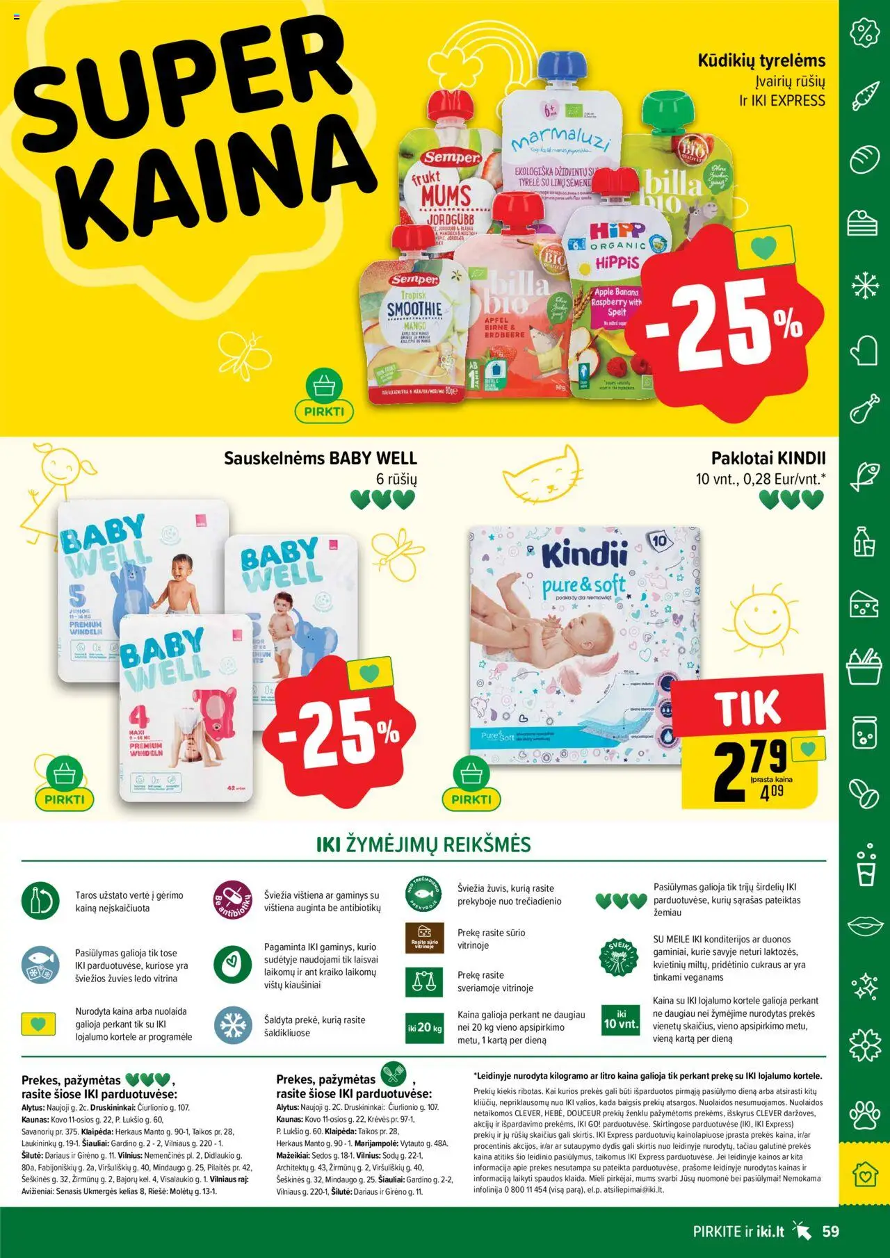 IKI akcijos nuo 15.09.2025 | Puslapis: 59 | Prekių: Kiaušiniai, Vištiena