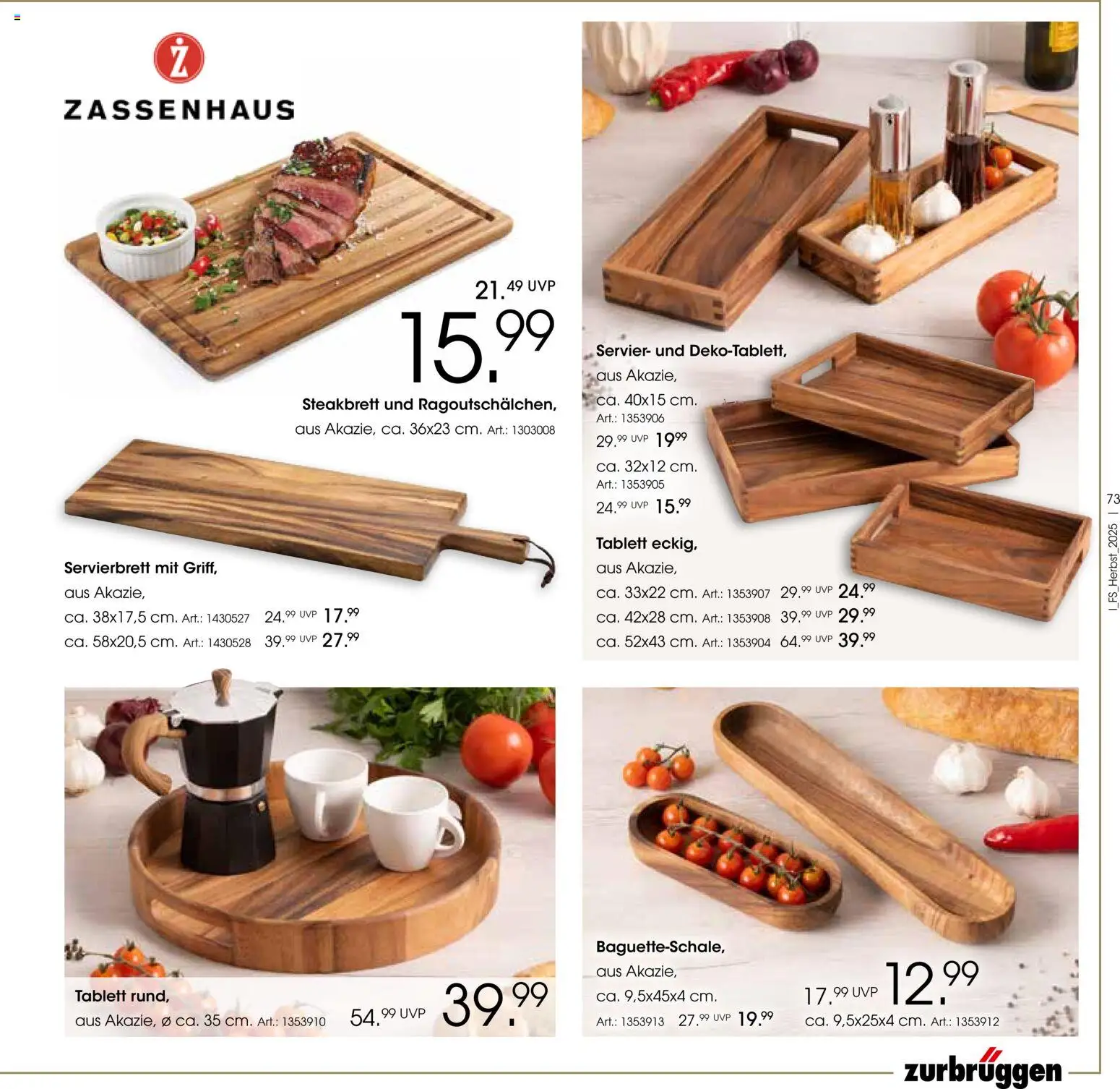 Zurbrüggen Trend-Journal Herbst – gültig ab 21.10.2025 | Seite: 73