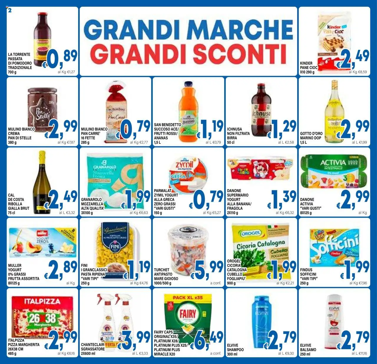 Volantino DEM del 08.10.2025 | Pagina: 2 | Prodotti: Pane, Birra, Pasta, Ananas