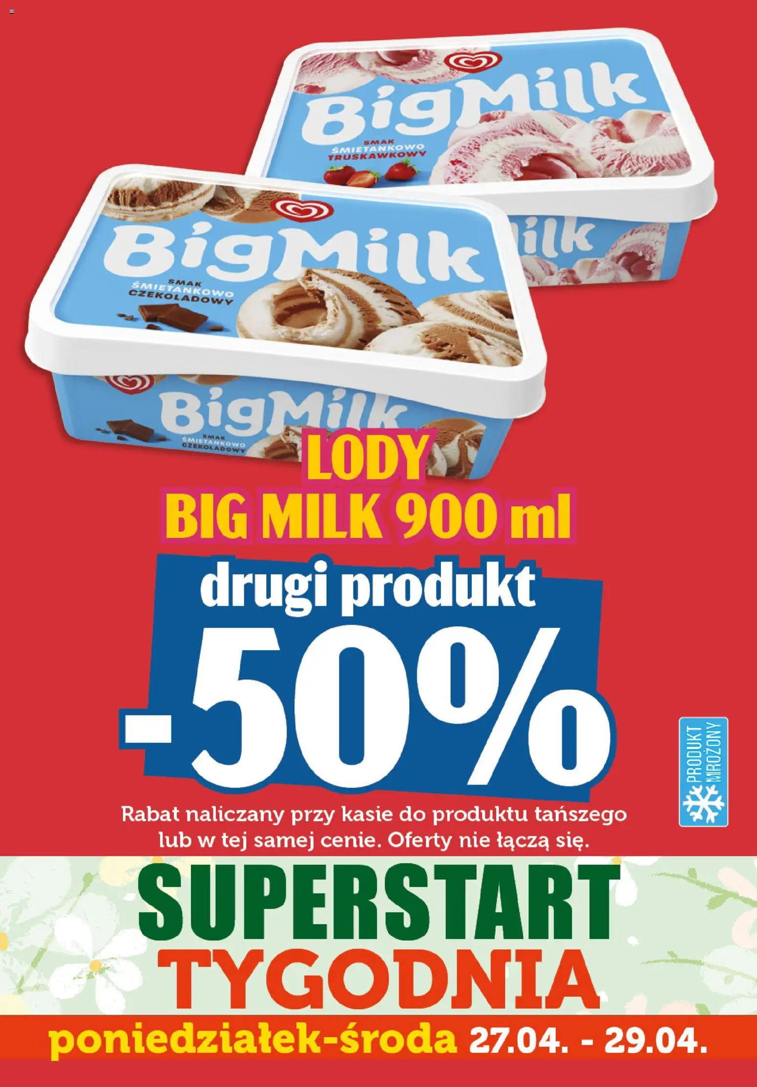 Topaz gazetka - Superstart tygodnia od 27.04.2026 | Strona: 6 | Produkty: Big Milk, Lody