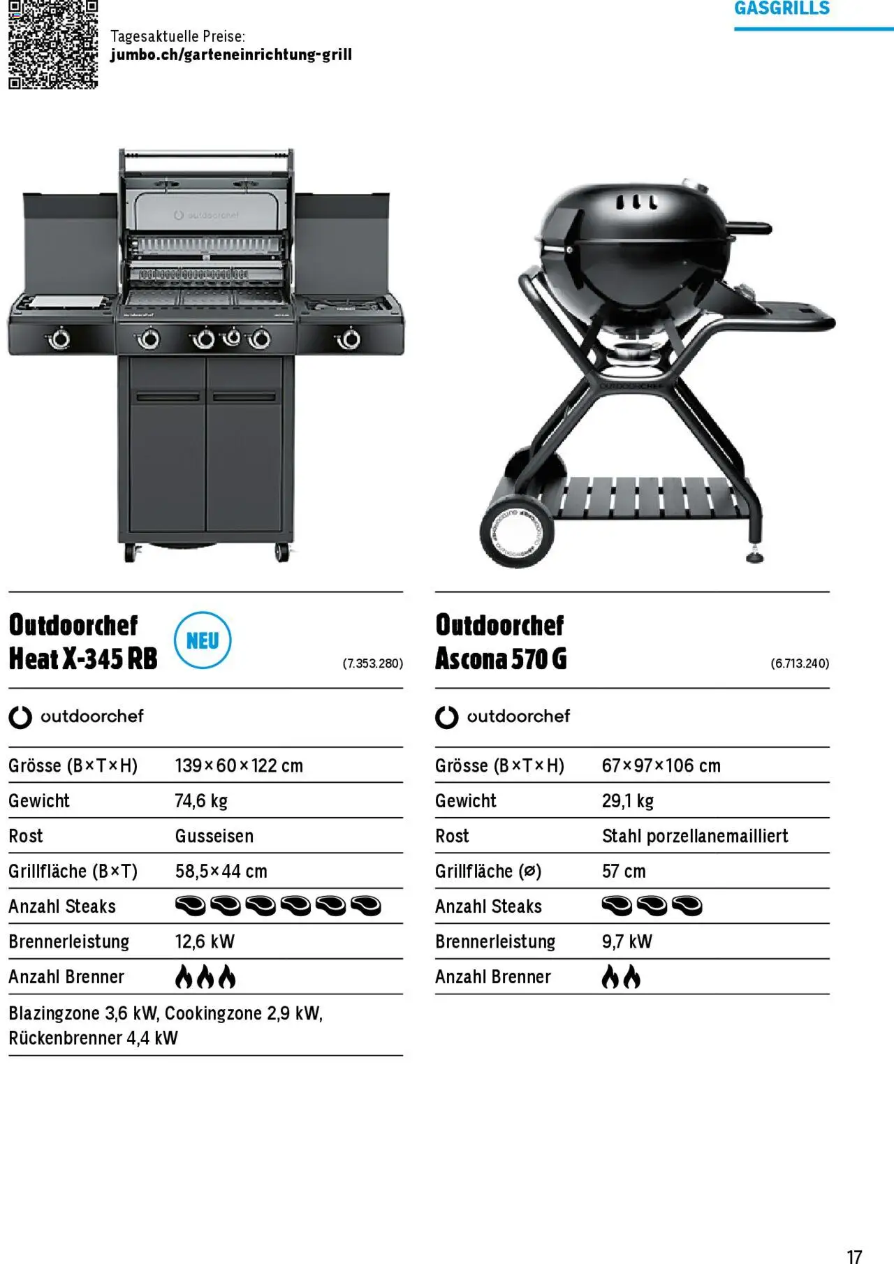 Jumbo Aktionen Grosse Grillbroschüre 2025 ab 21.02.2025 | Seite: 17 | Produkte: Gewicht