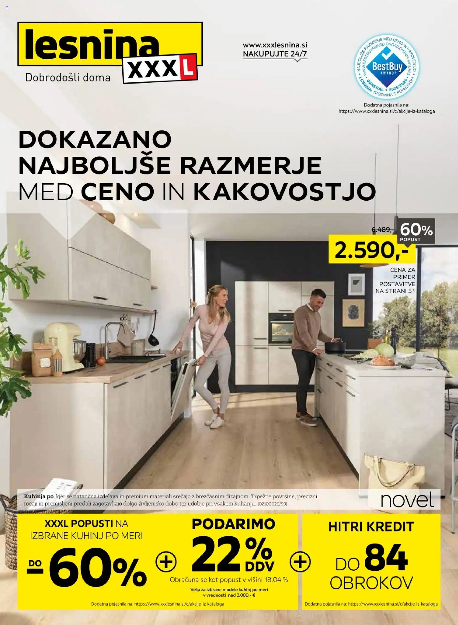 Novi XXXL Lesnina katalog ponudbe – veljaven od 16.03.2026 | Stran: 1 | Izdelki: Kuhinja