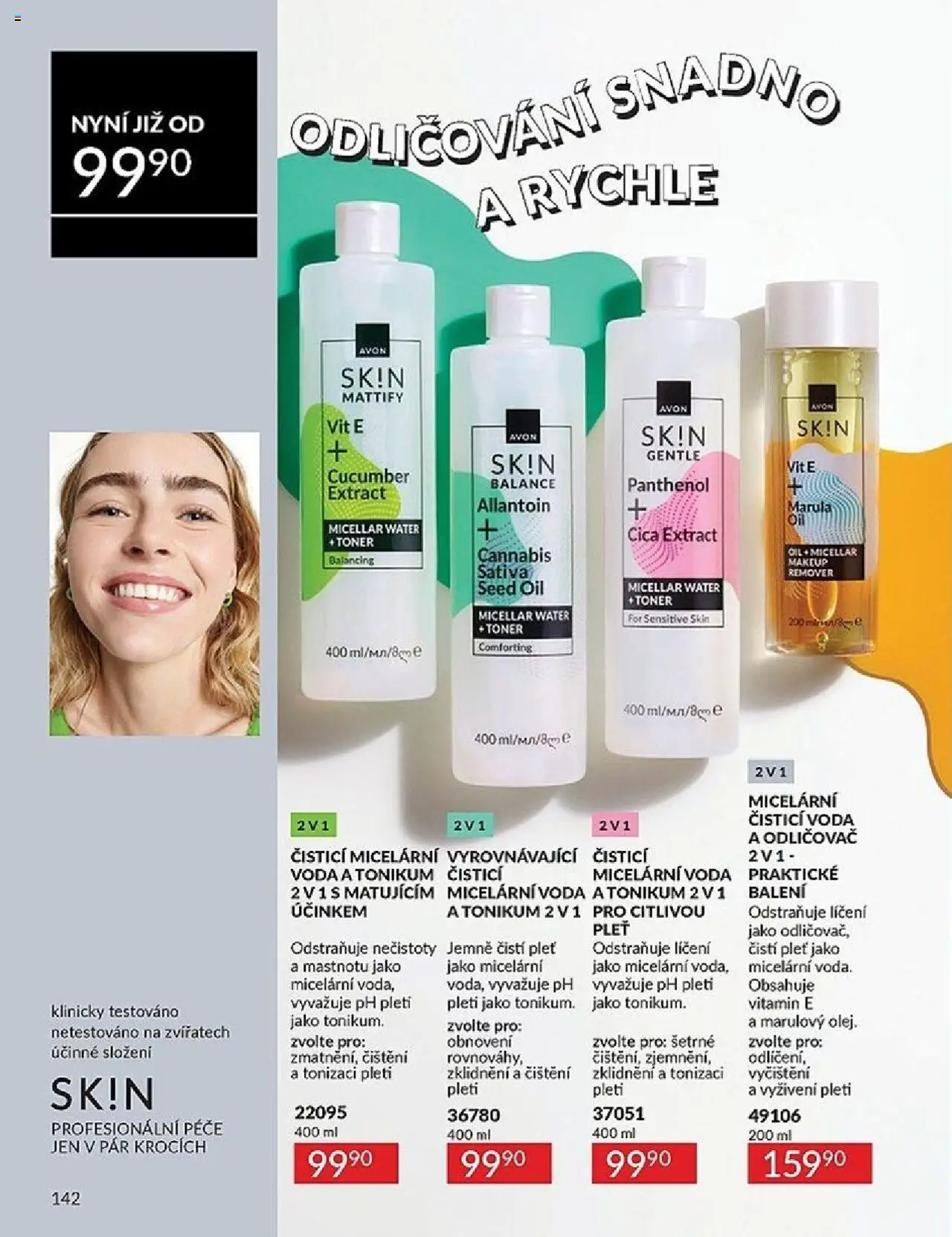 Avon katalog 10/2025 od 01.10.2025 | Strana: 142 | Produkty: Voda, Makeup, Toner, Panthenol