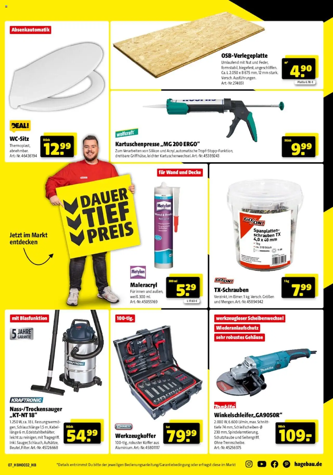 Hagebau Prospekt 	 - gültig ab dem 02.08.2025 | Seite: 7 | Produkte: Kabel, Decke, Koffer