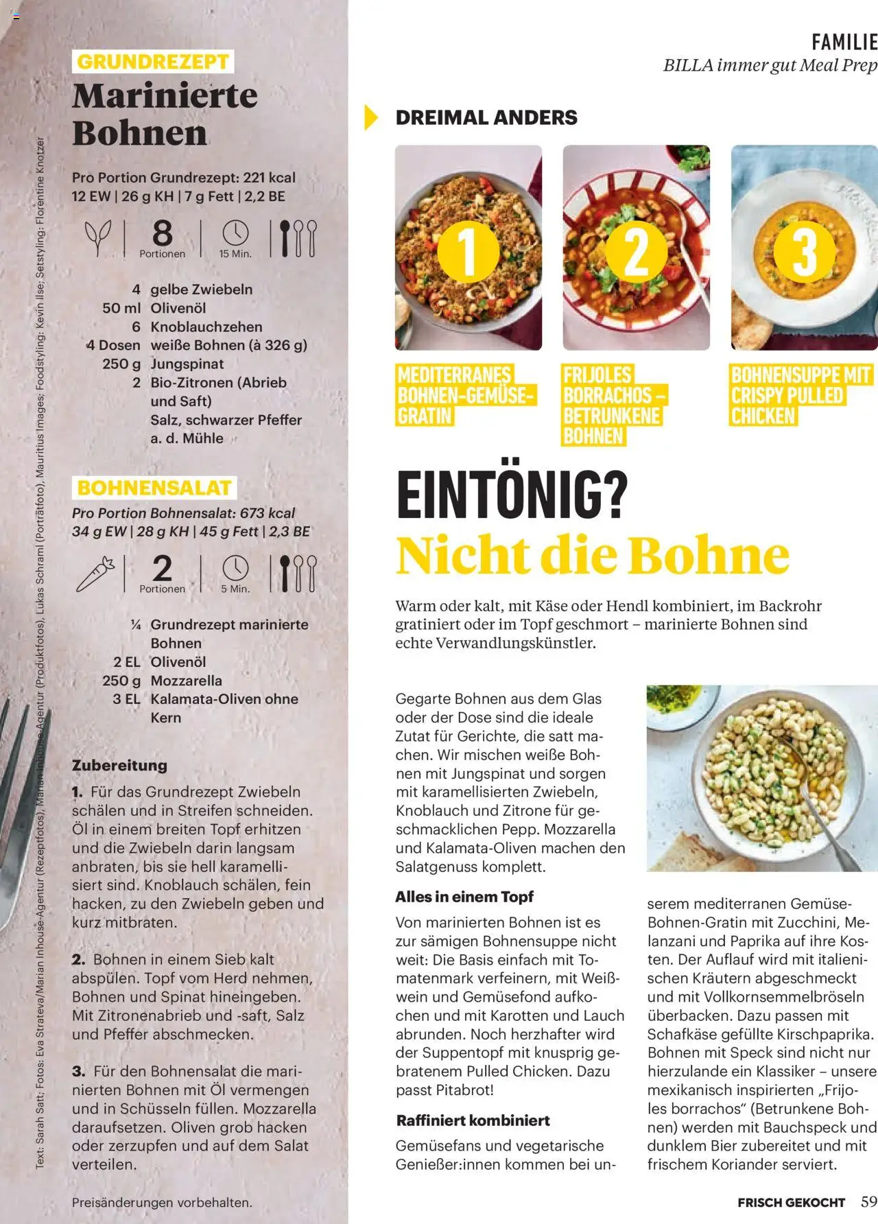 Billa Frisch Gekocht gültig ab 01.10.2025 | Seite: 57 | Produkte: Gemüse, Salz, Herd, Bier
