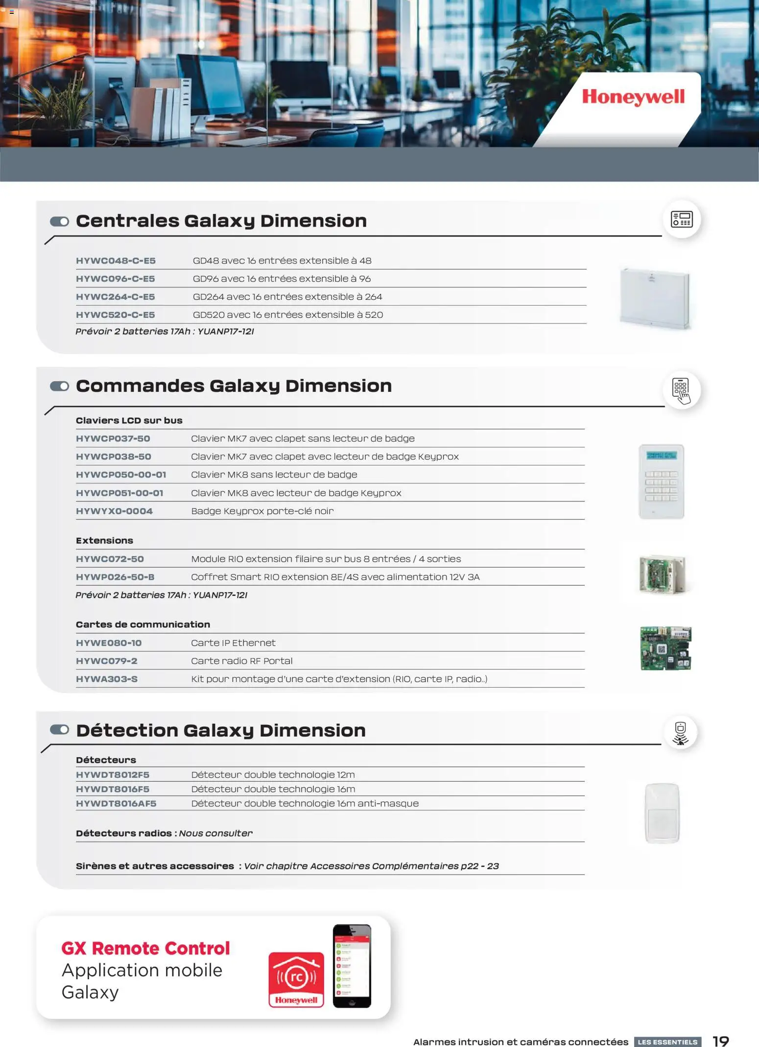 {H1} | Page: 19 | Produits: Clavier, Radio