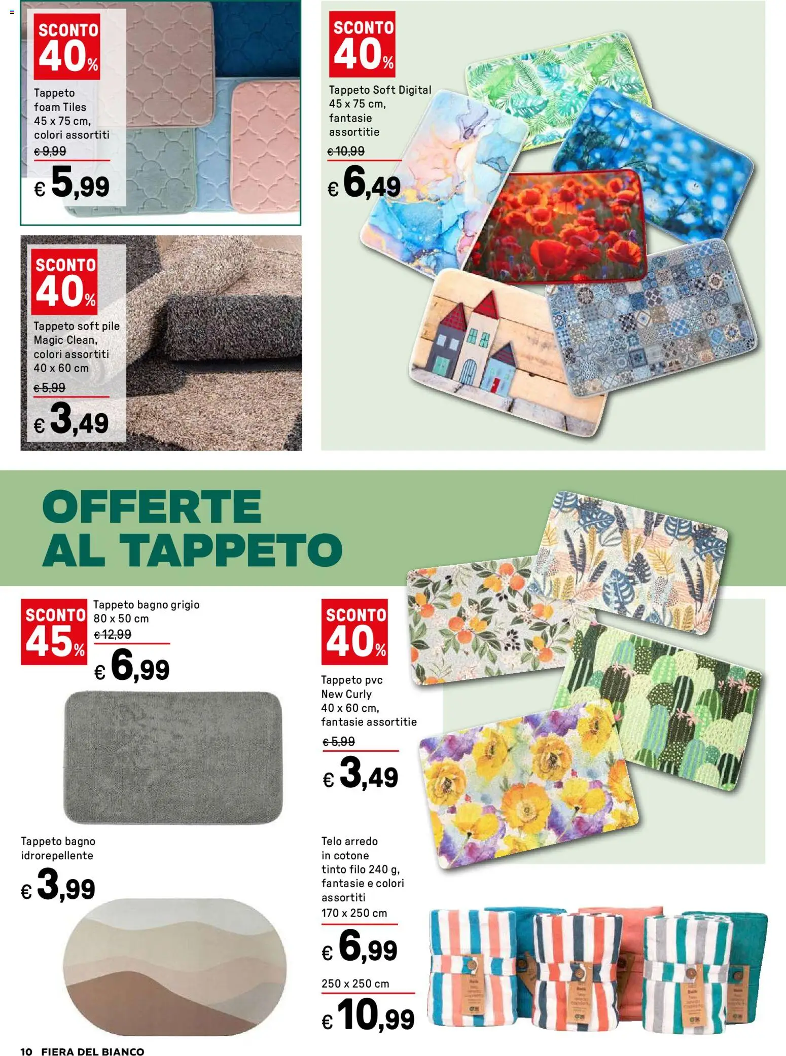 Volantino Iper del 27.12.2025 | Pagina: 10 | Prodotti: Pile, Bagno, Tappeto