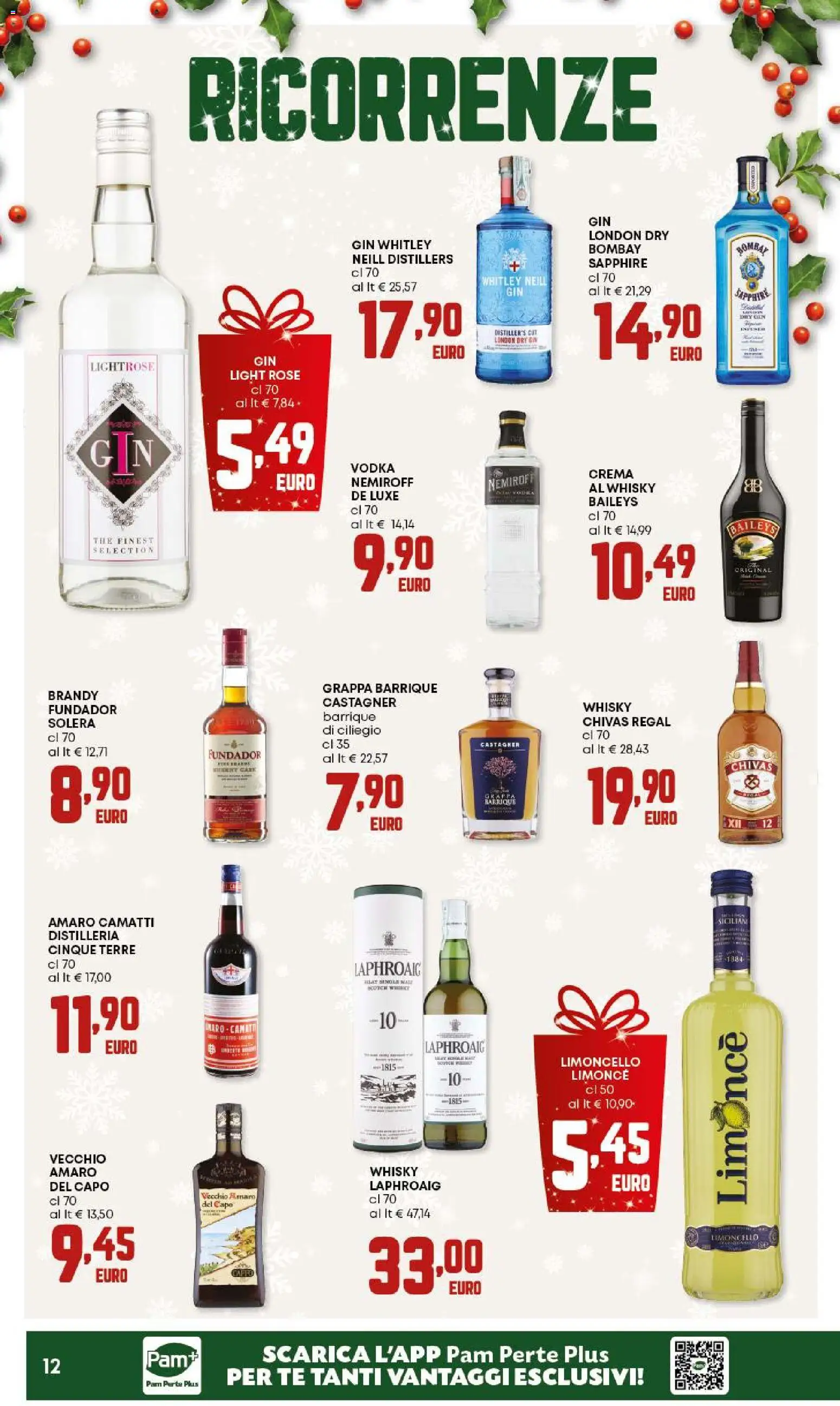 Volantino Panorama del 18.12.2025 | Pagina: 12 | Prodotti: The, Grappa, Brandy, Amaro