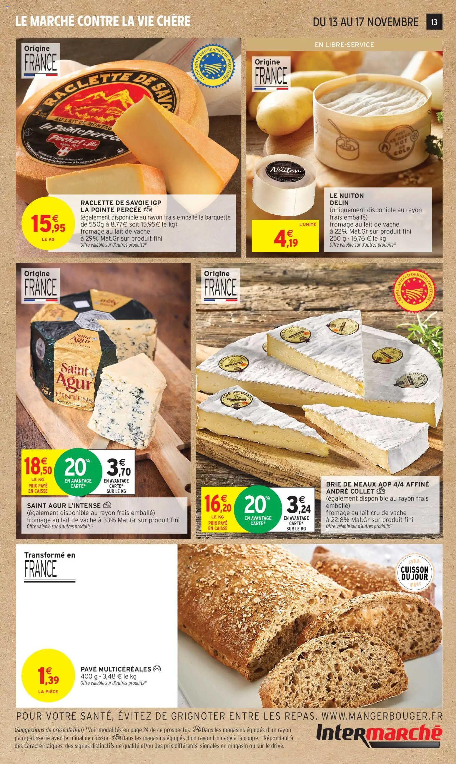 {H1} | Page: 13 | Produits: Brie de meaux aop, Lait, Fromage, Brie