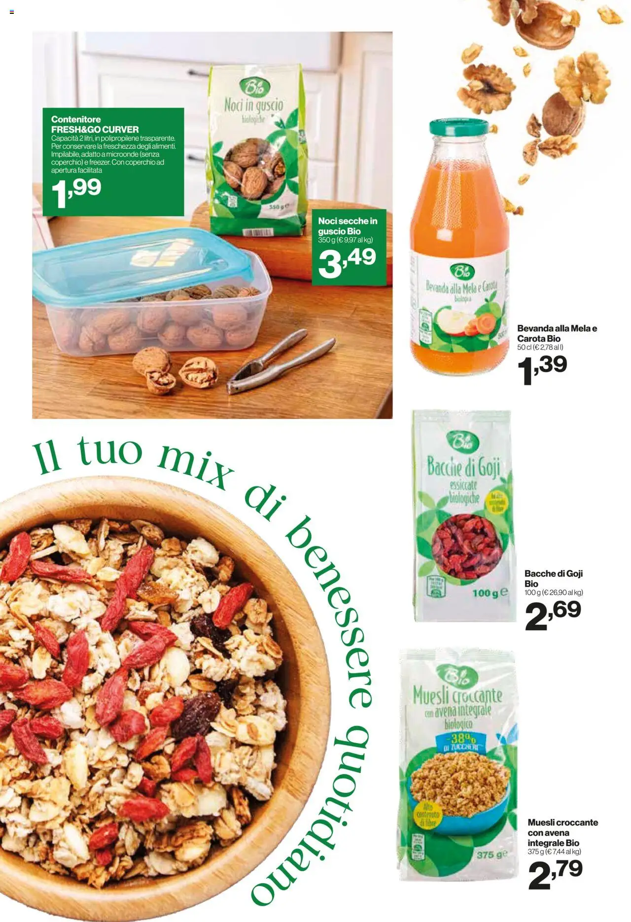 Volantino IN's del 22.10.2025 | Pagina: 4 | Prodotti: Microonde, Carota, Zucchero, Noci
