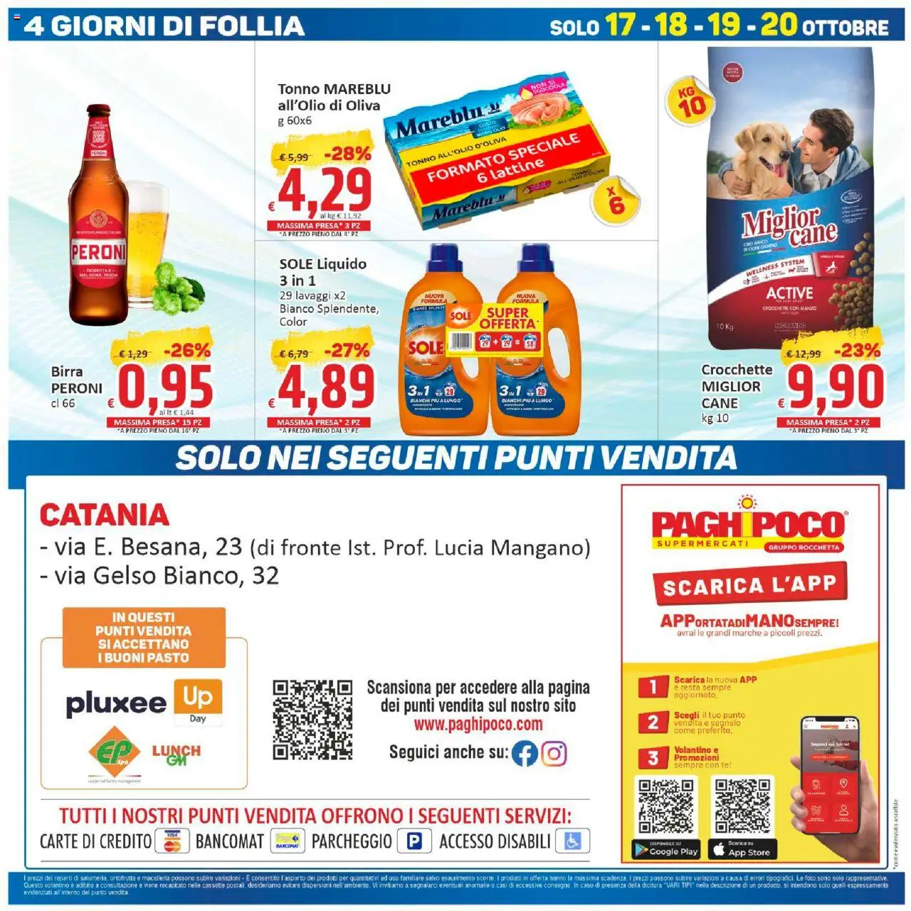 Volantino Paghi Poco del 10.10.2025 | Pagina: 19 | Prodotti: Tè, Olio, Crocchette, Tonno
